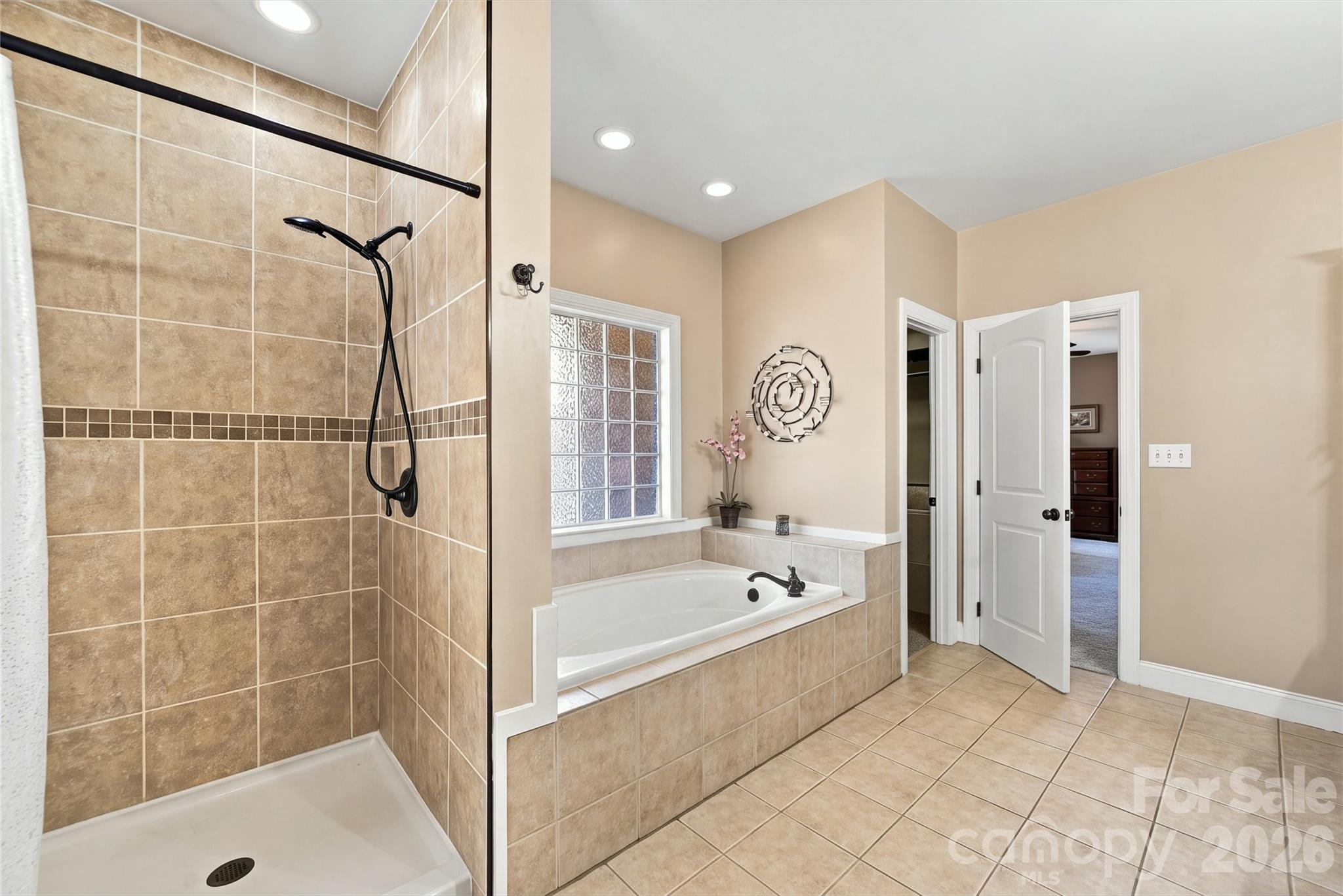 Primary Bath with Soaker Tub and Separate Shower - 132 Monarch Lane, Mooresville