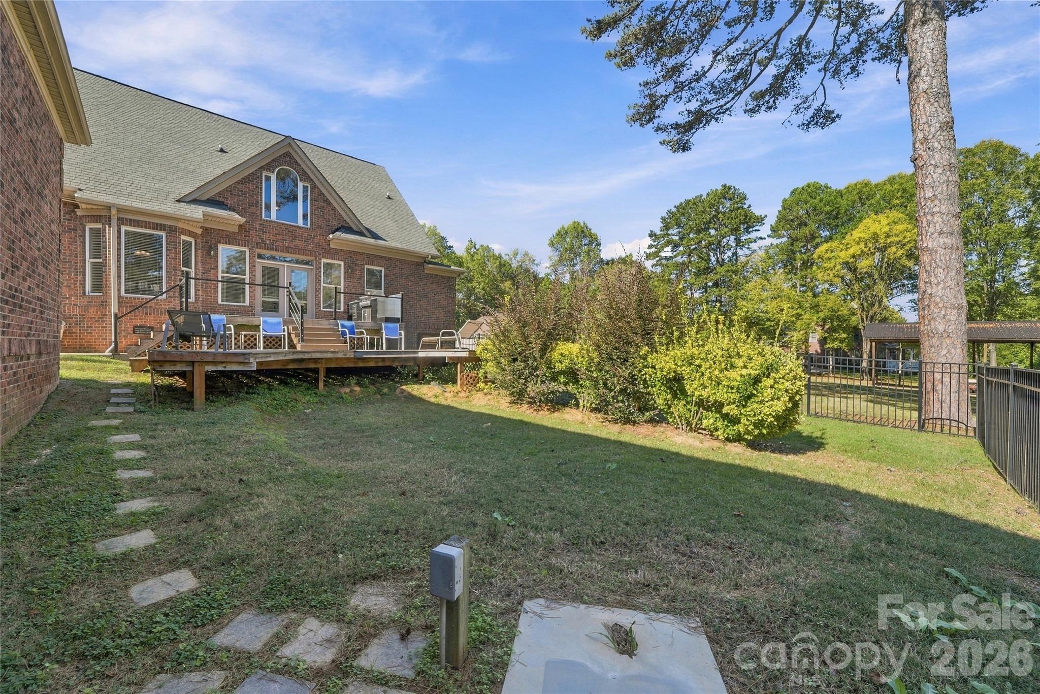 Lower Deck is Curved to Fit a Future Pool - 132 Monarch Lane, Mooresville