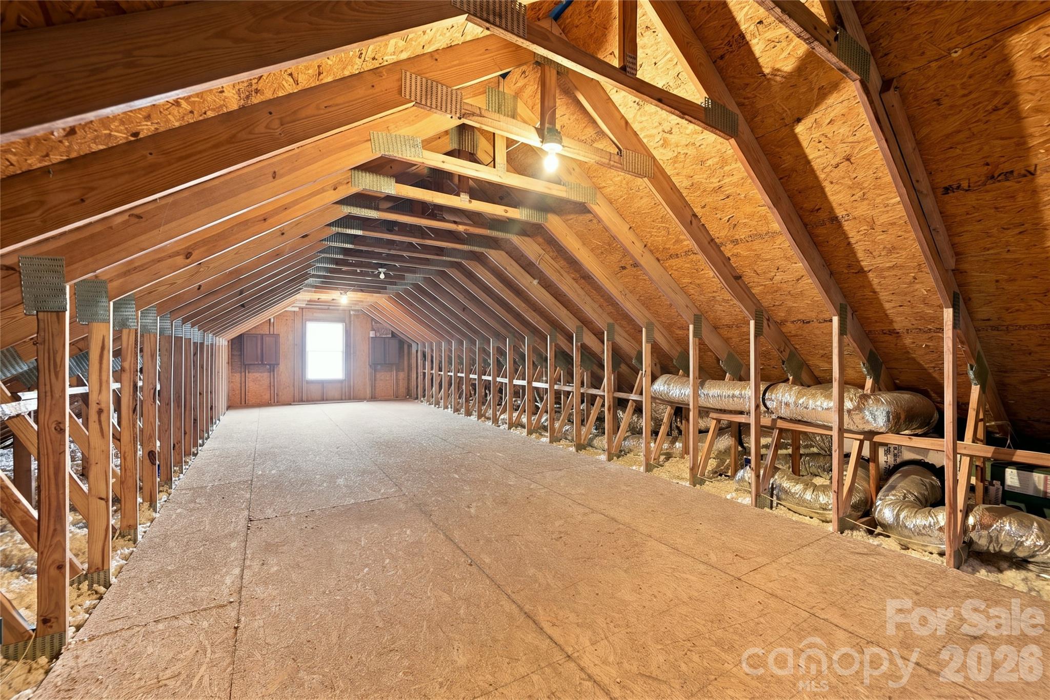 Huge Unfinished Walk-Up on 2nd Floor of Garage for Storage or Future Expansion - 132 Monarch Lane, Mooresville