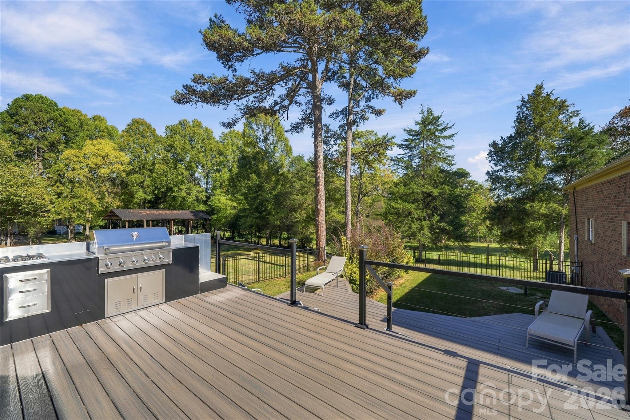 Multi-Tiered Deck with Outdoor Kitchen - 132 Monarch Lane, Mooresville