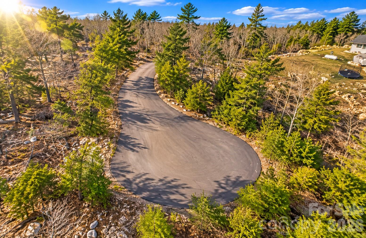 Aerial of the Sirocco Dr W cul-de-sac at the lot. - 268 Lot43 Sirocco Drive W, Denton