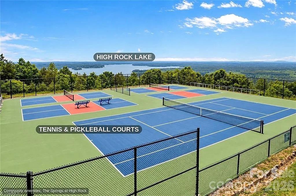 Tennis and pickleball courts with a view of the lake. - 268 Lot43 Sirocco Drive W, Denton