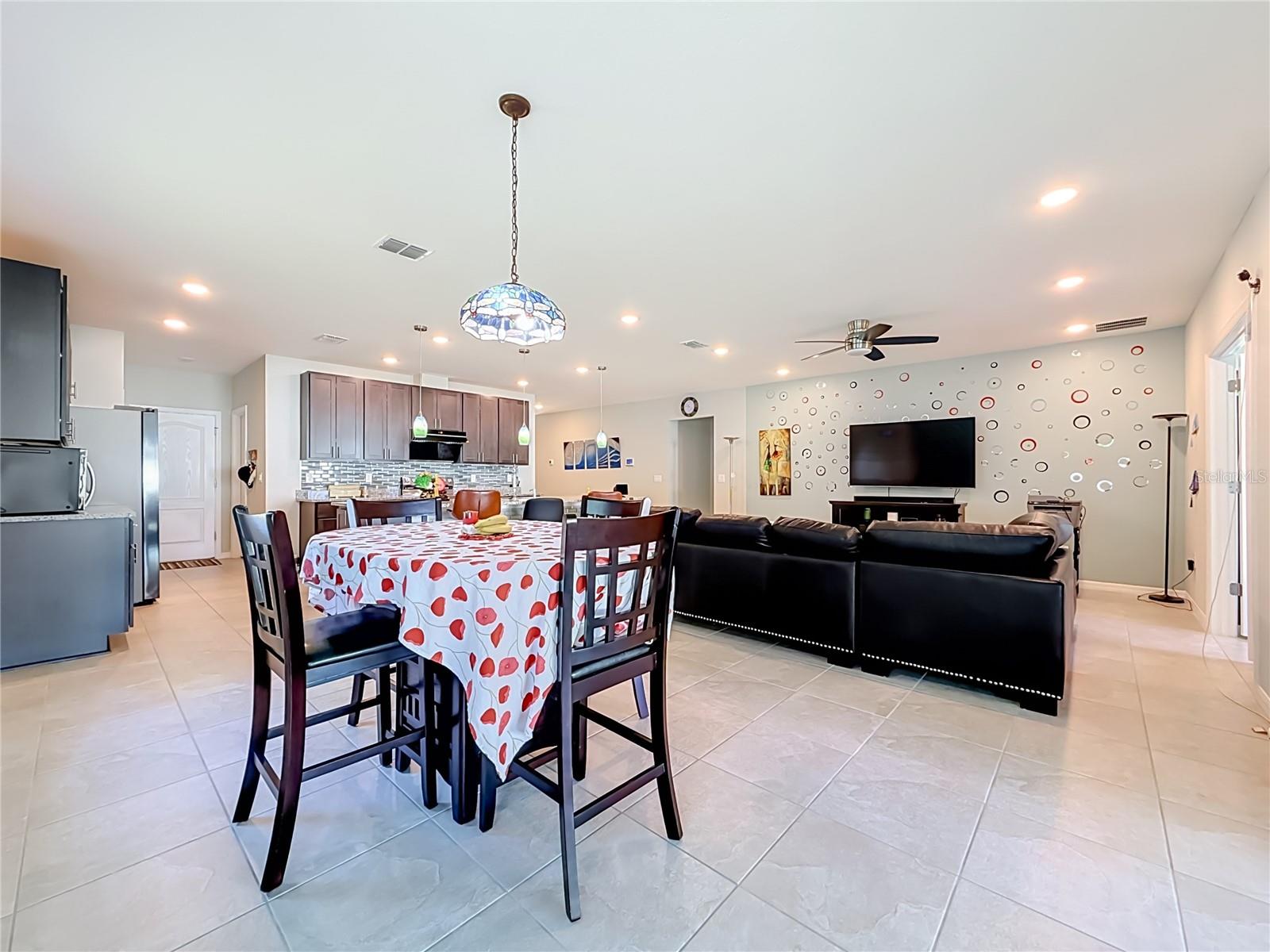 Dining Area - Living Area - Kitchen - 7333 MILLSTONE ST, SPRING HILL