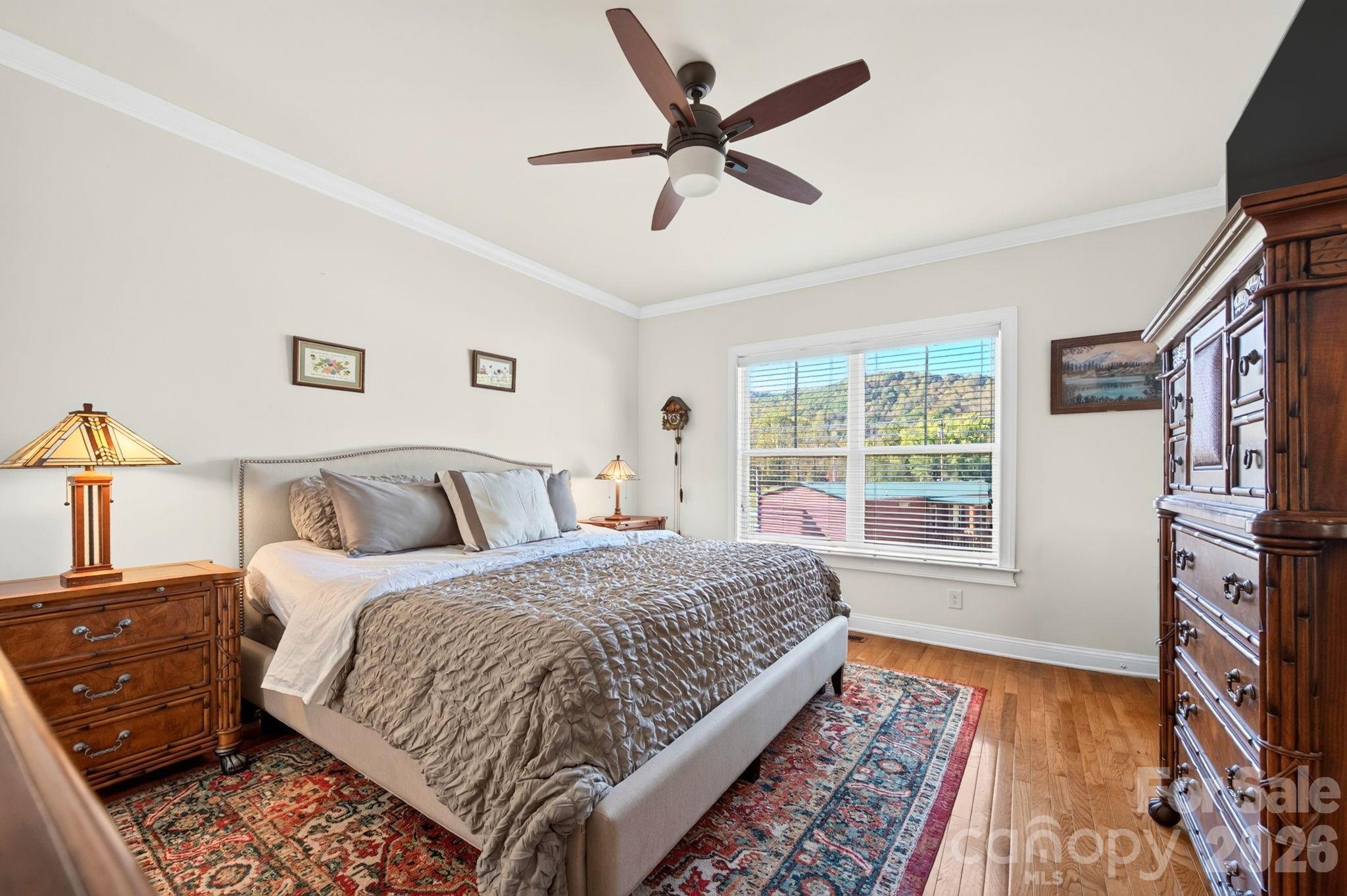 Primary bedroom suite on main level - 10 Hominy Meadows Drive, Candler