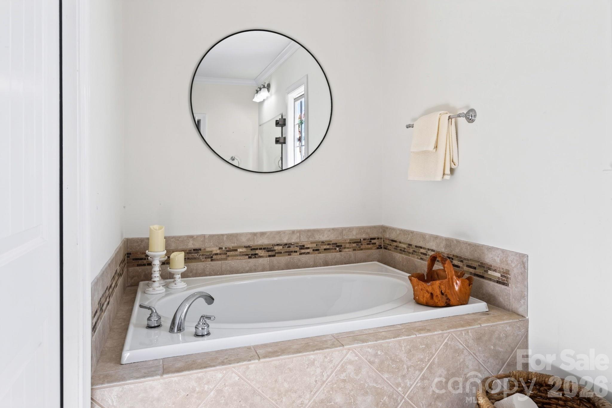 Large soaking tub ready for relaxing - 10 Hominy Meadows Drive, Candler
