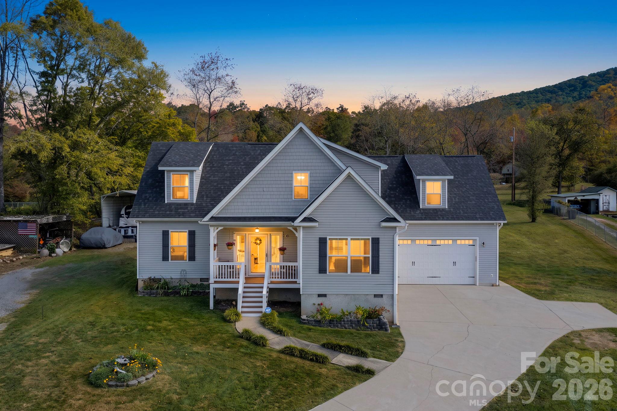Twilight views - 10 Hominy Meadows Drive, Candler
