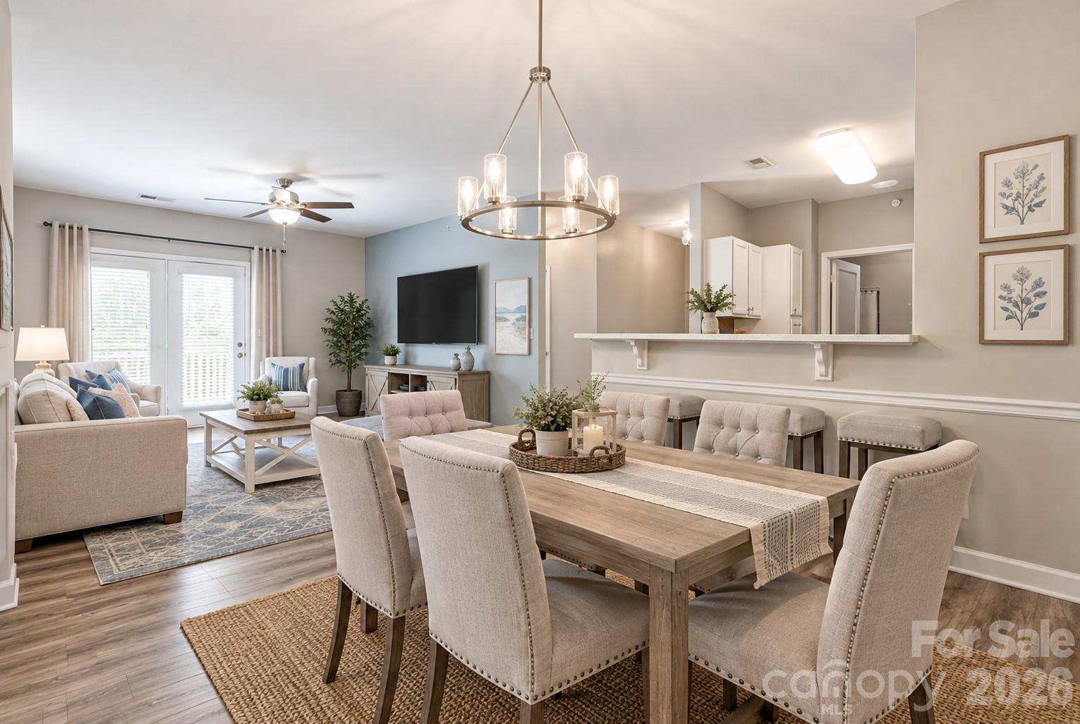 Open Floor Plan (Virtually Staged) - 9934 Hyde Glen Court, Charlotte