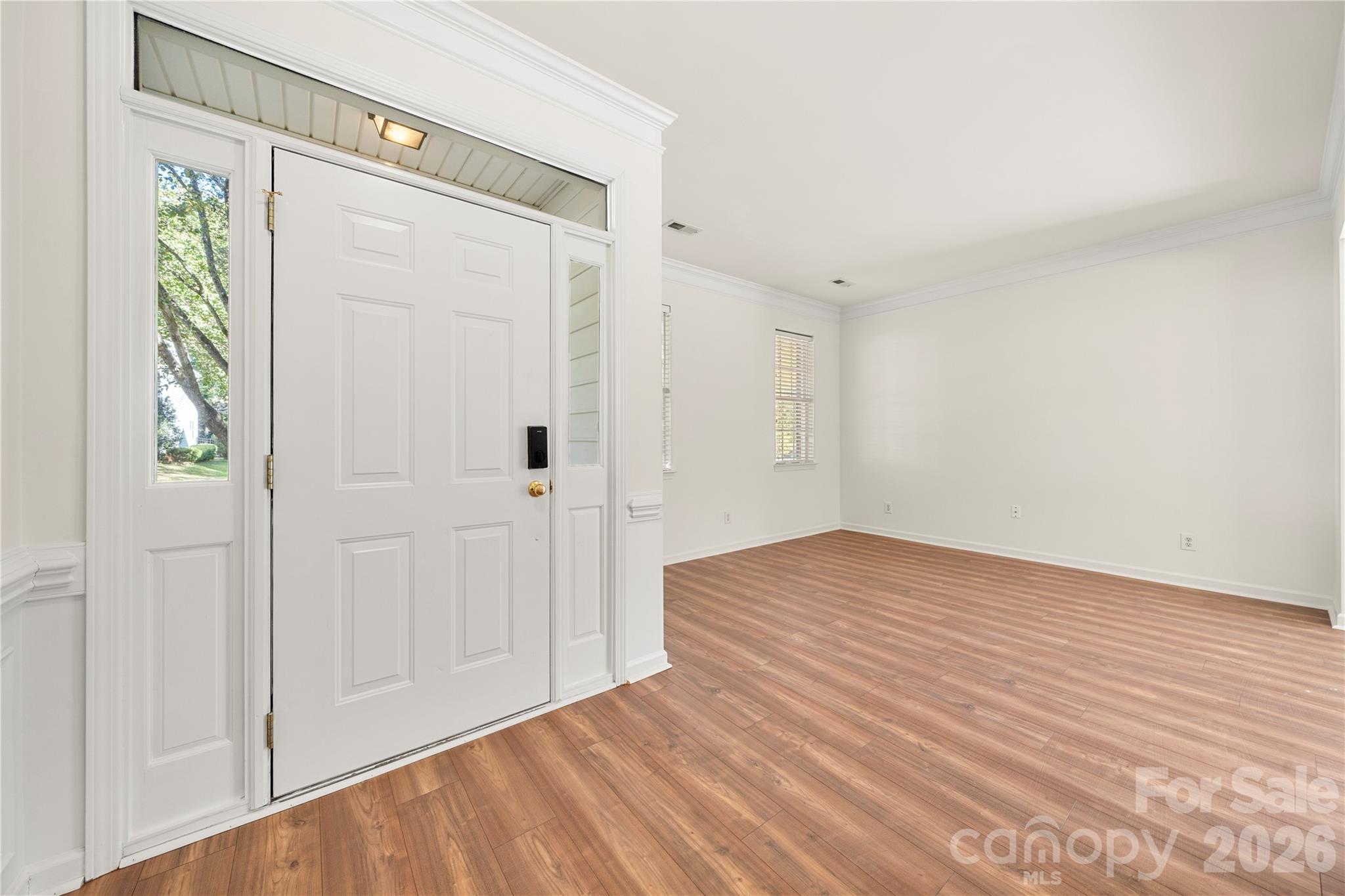 Foyer and Living Room - 8913 Arbor Grove Lane, Charlotte