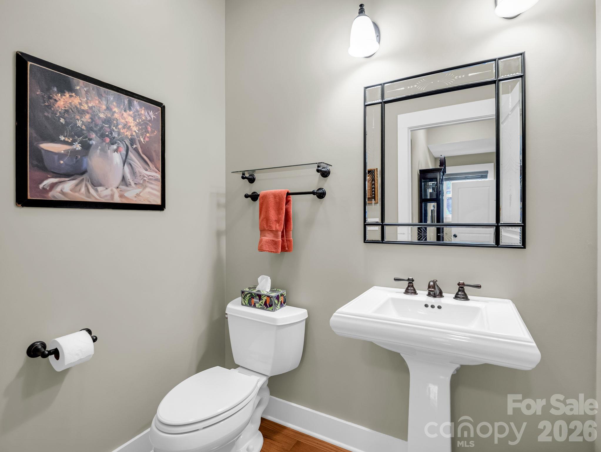 1/2 bath on main level - 376 Scarlet Tanager Court, Arden