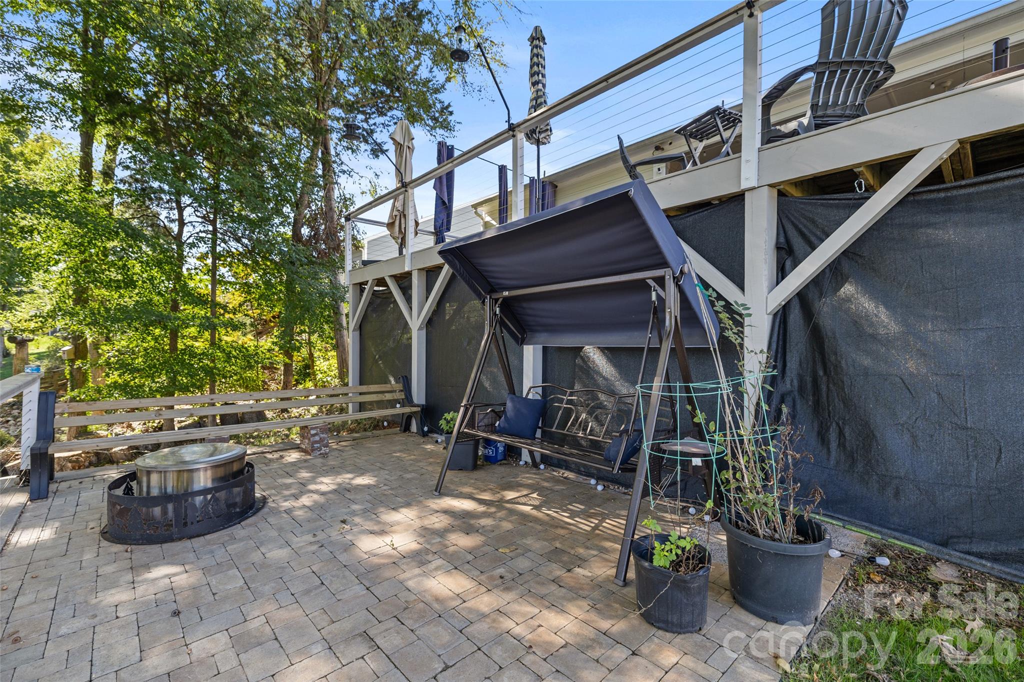 Paver Patio with Firepit - 25578 Seagull Drive, Lancaster