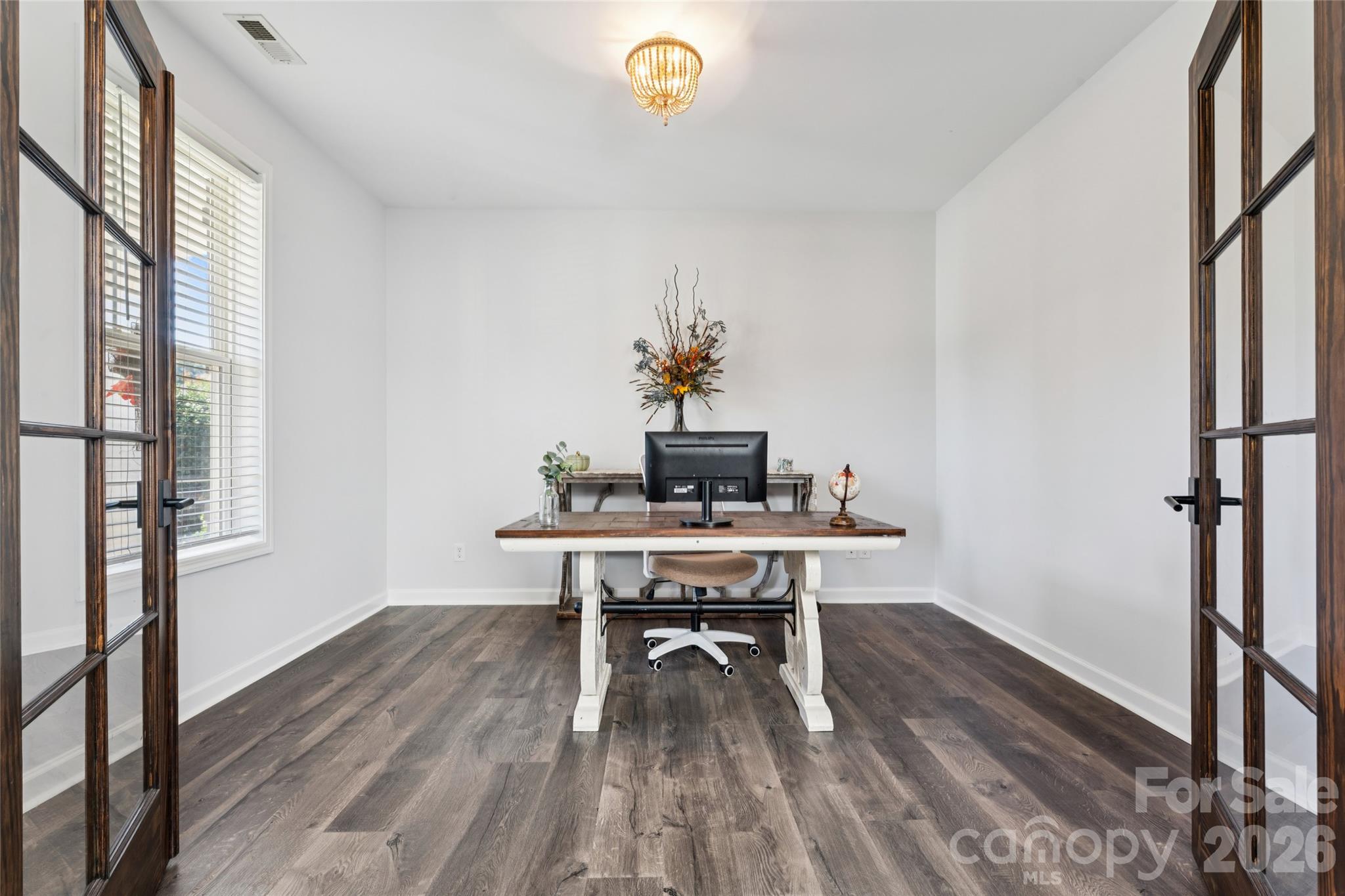 Working from home? No problem -spacious office with custom wood French doors, - 2014 Seefin Court, Indian Trail