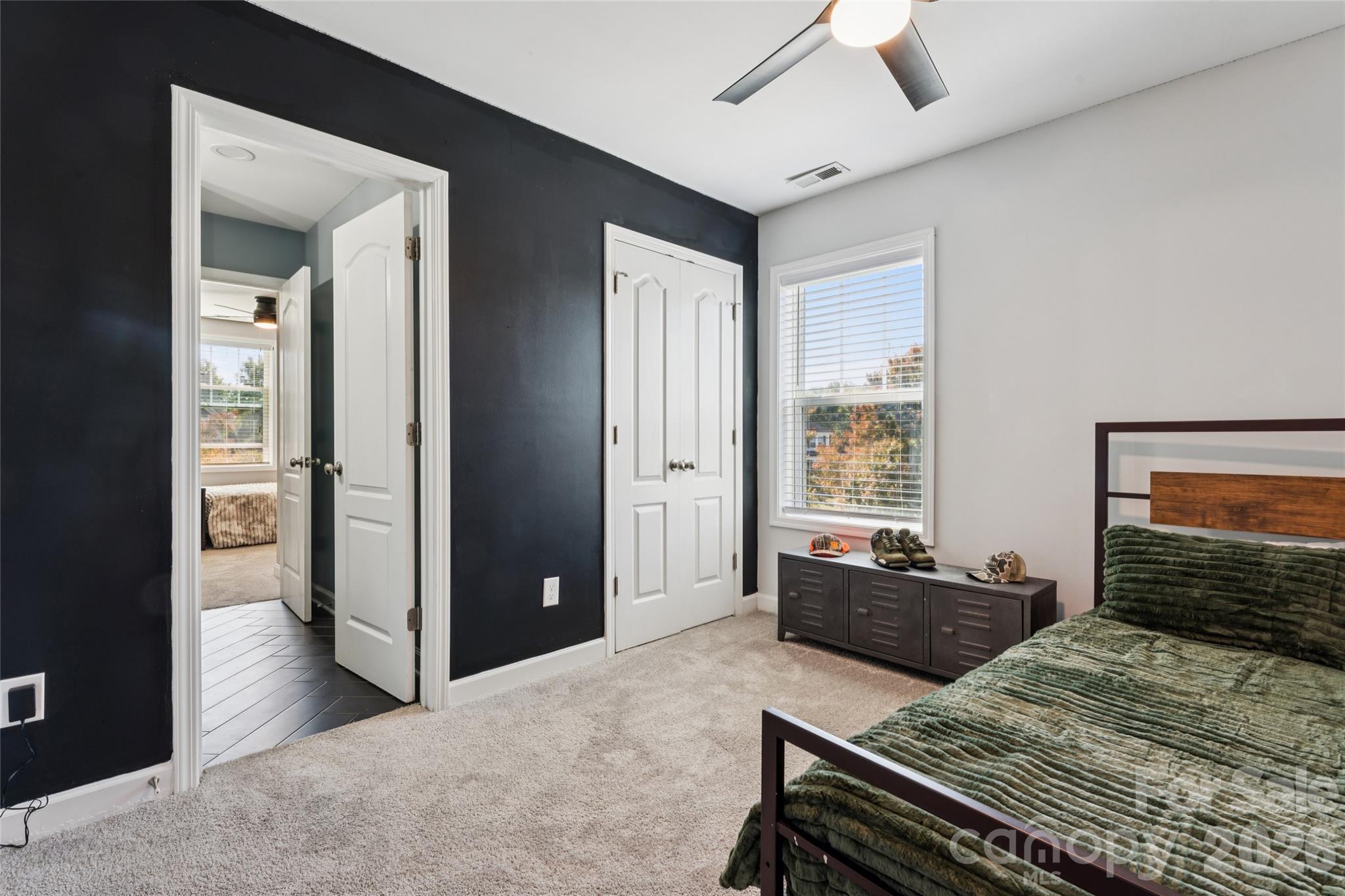 New carpet throughout upstairs make these spacious bedrooms cozy. Custom paint - 2014 Seefin Court, Indian Trail