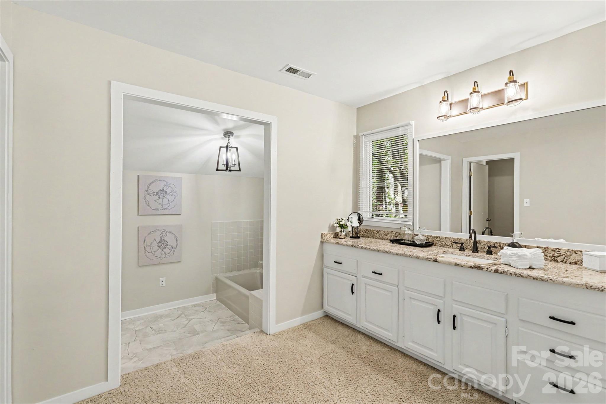 Primary Bath with garden tub and separate shower. - 4 Sandy Cove Road, Clover