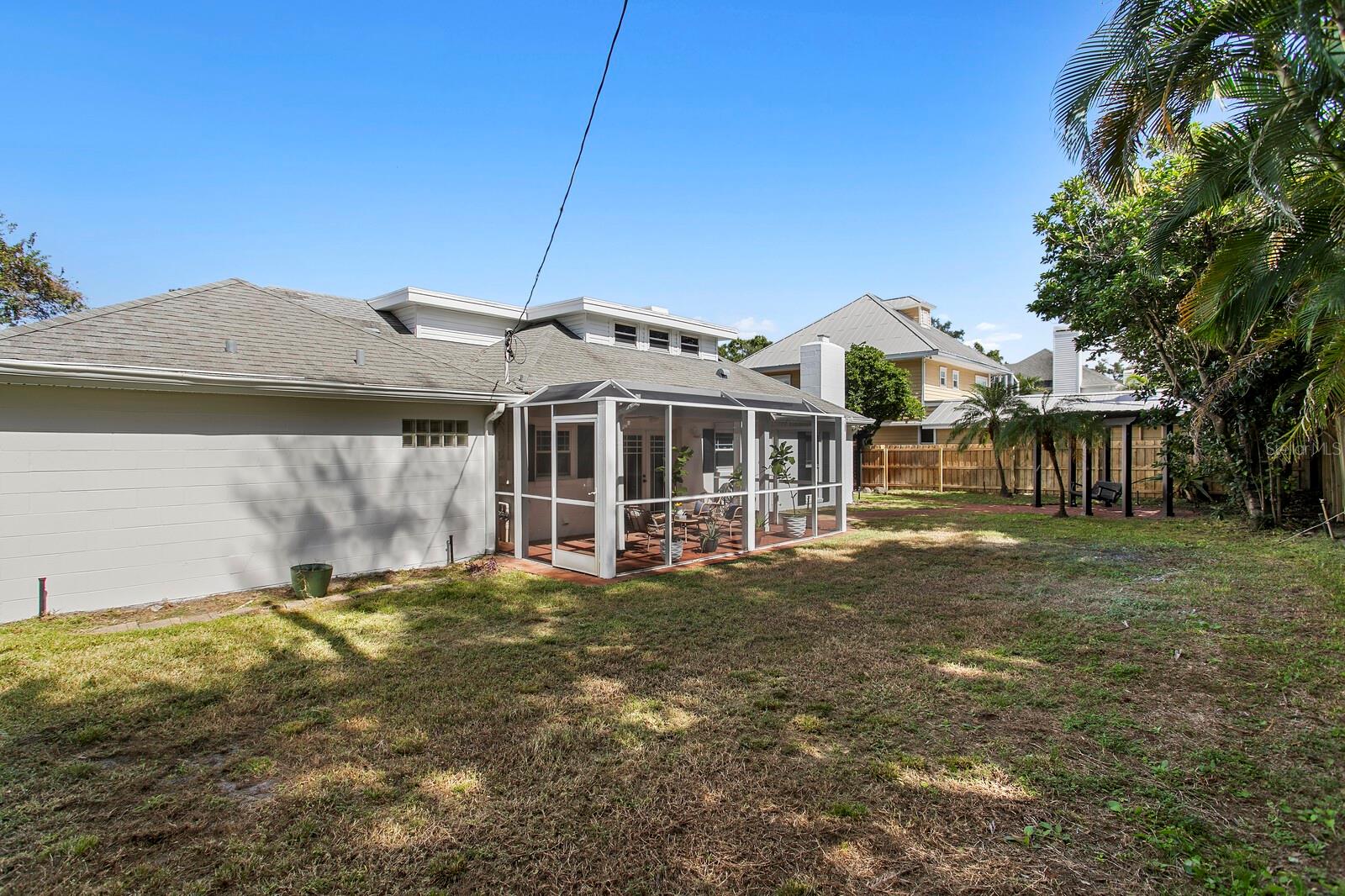 Could put in a pool or more landscape. Or how about a golf run with cool turf. - 2930 W BAYSHORE CT, TAMPA