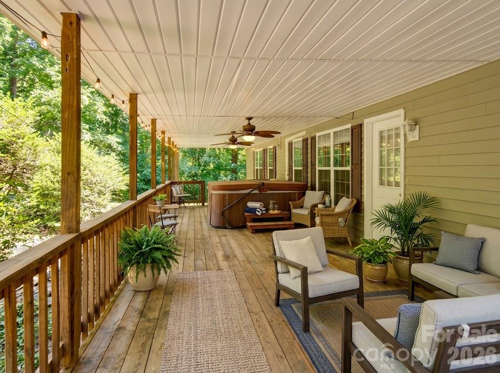 ai staging - shows what can be done to make the area more appealing - 498 Broad Branch Road, Bakersville