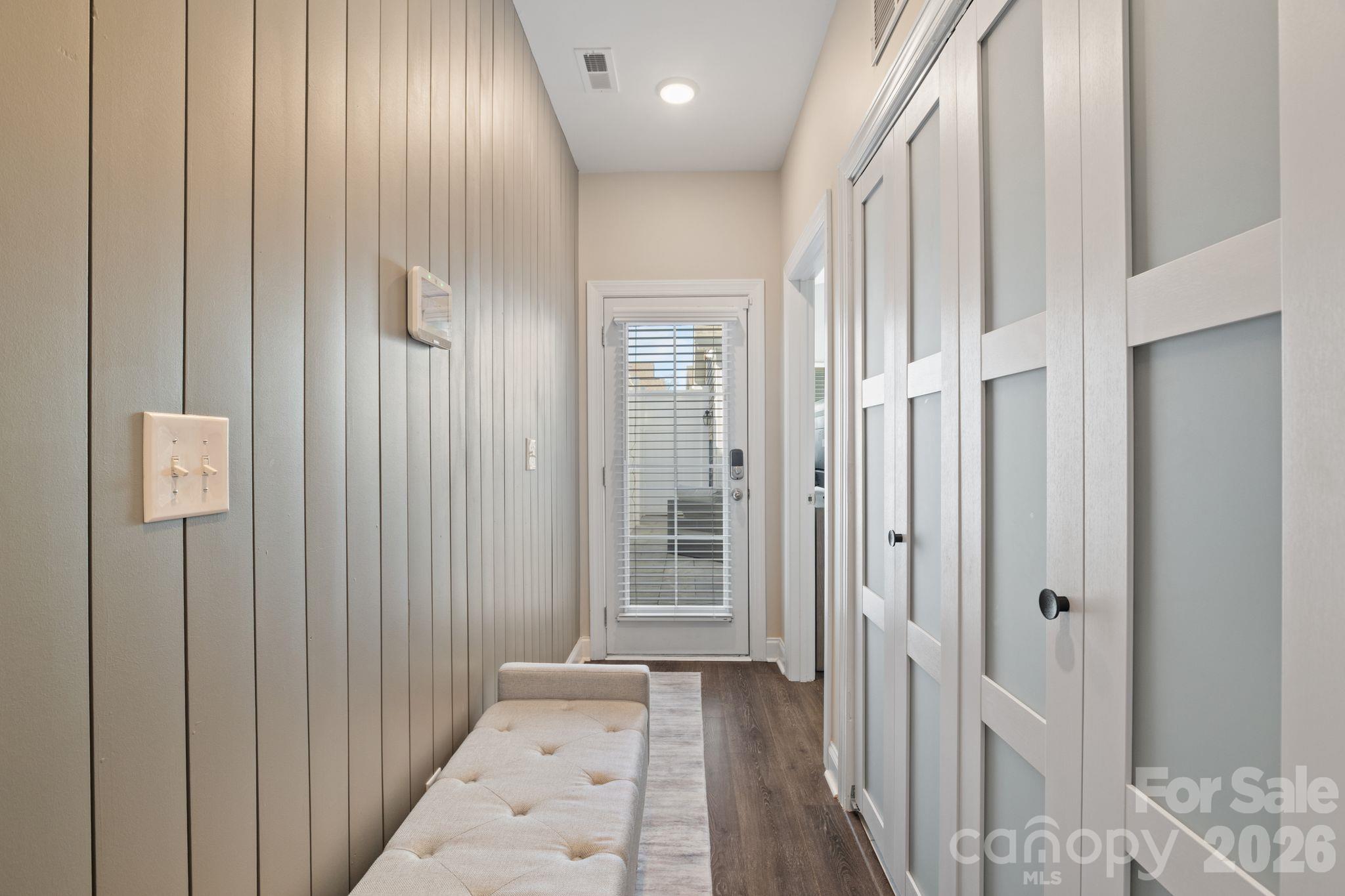 Not your standard builder grade townhome, upgraded features include custom millwork accent walls. - 42 Walnut Springs Drive, Asheville