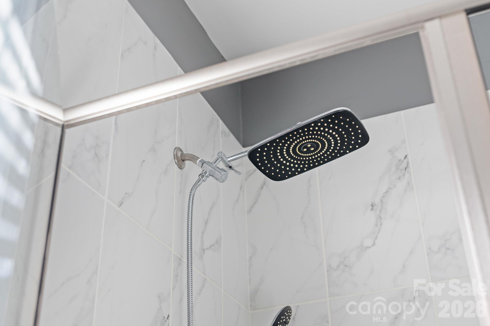Spa inspired large rain shower head. - 42 Walnut Springs Drive, Asheville