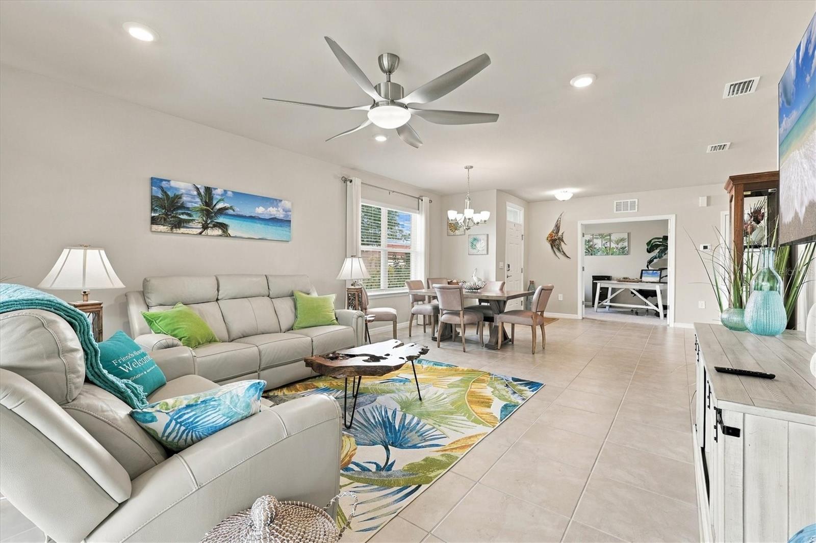 Open Floor Plan, Living room and Dining - 1468 REMINGTON TRACE DR, PORT CHARLOTTE