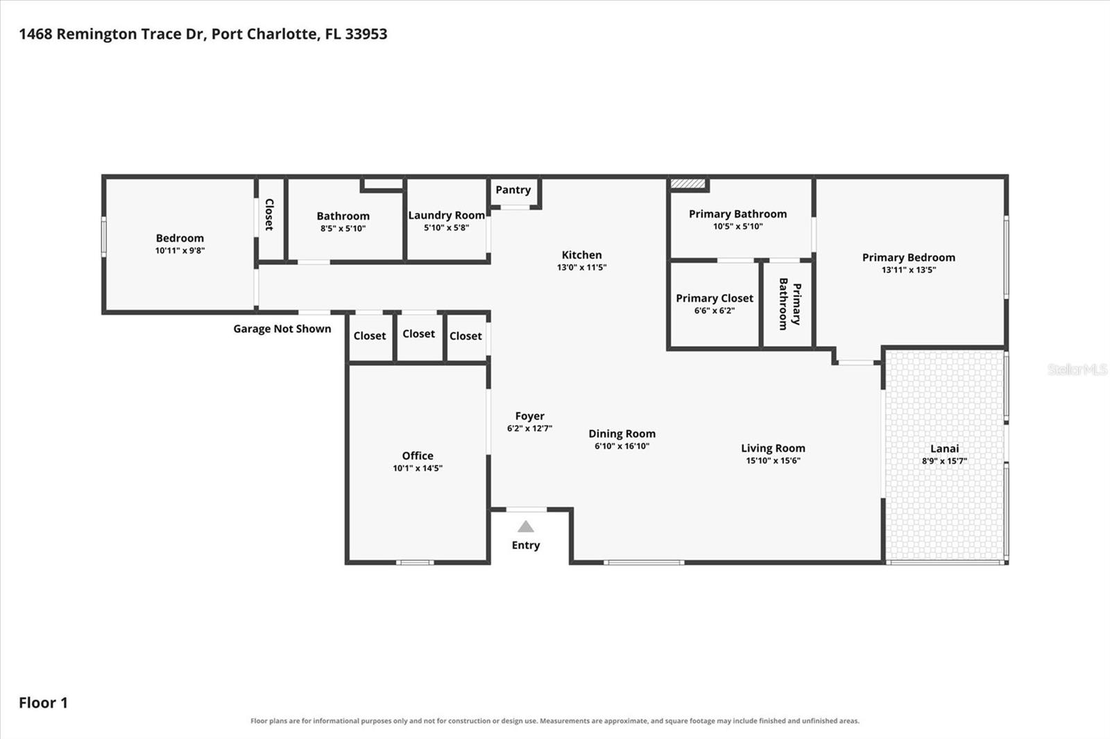 Carrington Floor Plan - 1468 REMINGTON TRACE DR, PORT CHARLOTTE