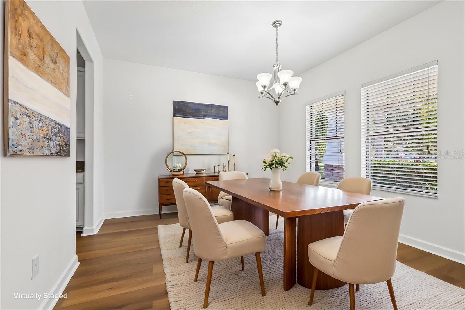 Dining Room - Virtually Staged - 19430 PADDOCK VIEW DR, TAMPA