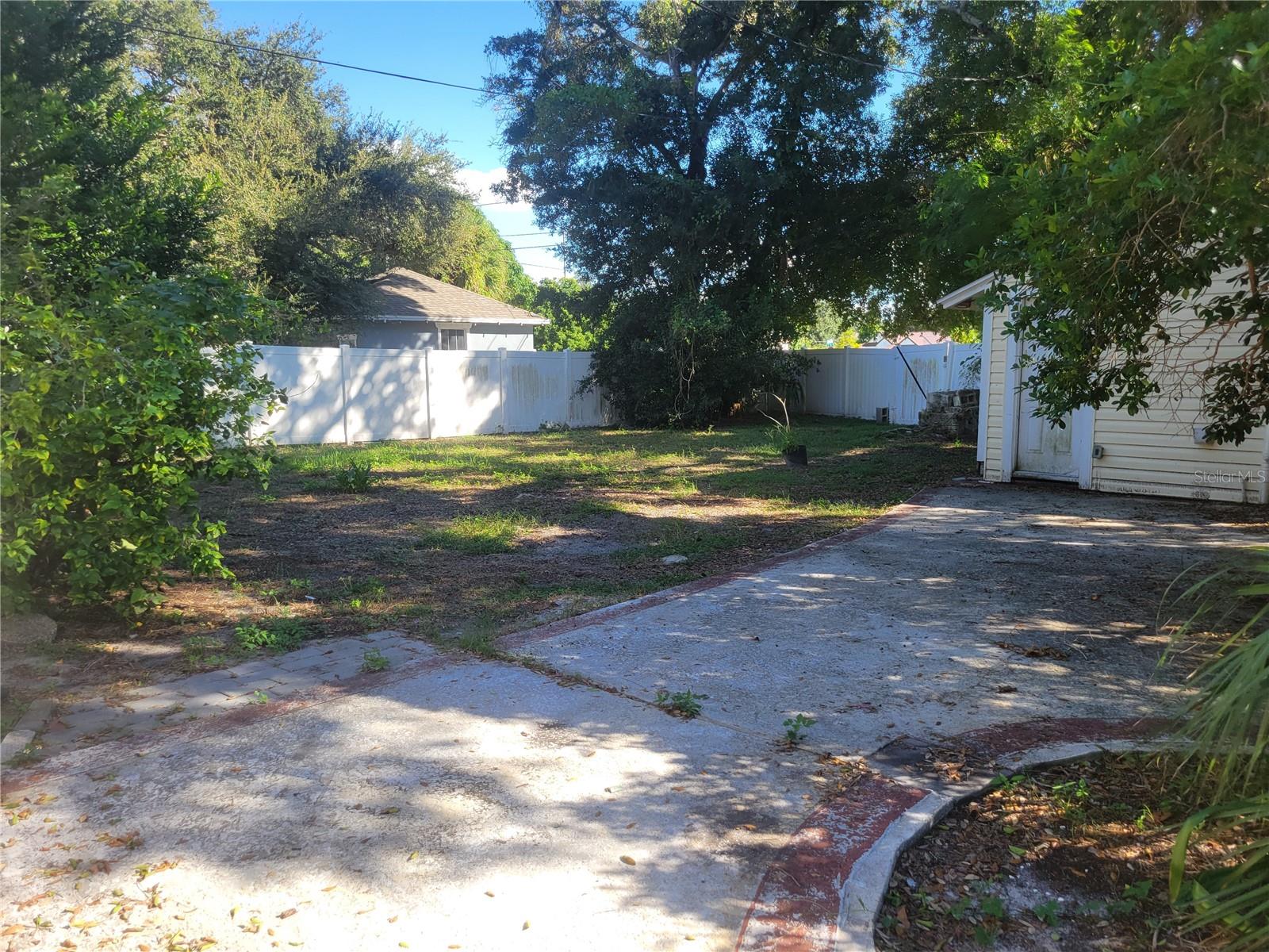 back yard and garage - 1910 23RD AVE N, ST PETERSBURG