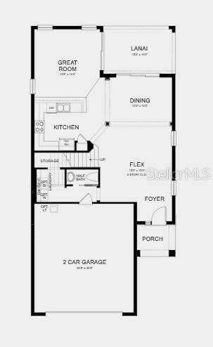 Floor Plan ~ Additional Highlights Include: garage door pad and pendant lighting - 5691 SEAGRAPE LN, KISSIMMEE