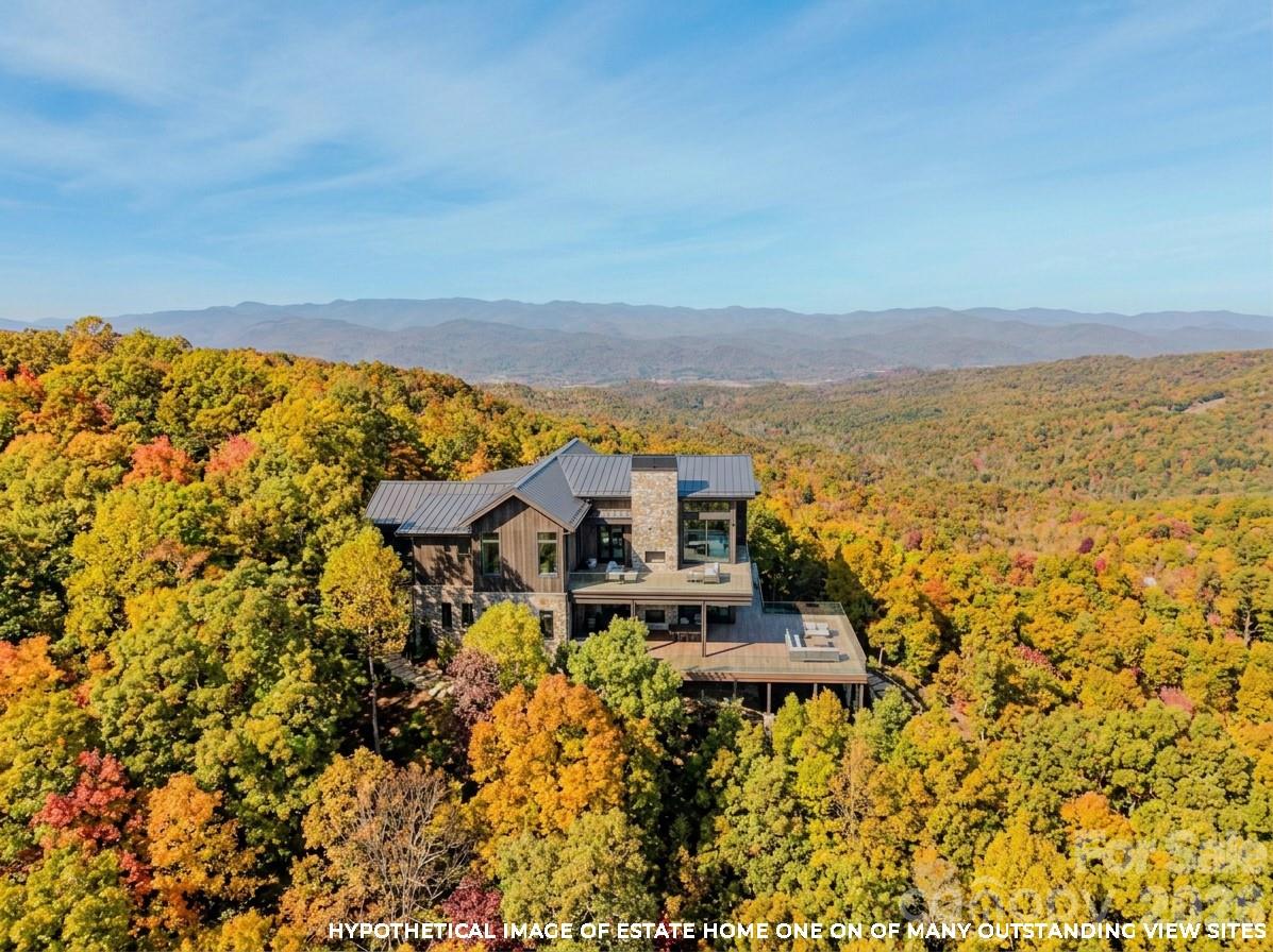 HYPOTHETICAL IMAGE OF ESTATE HOME ONE ON OF MANY OUTSTANDING VIEW SITES - 243 Ridgeline Drive, Brevard
