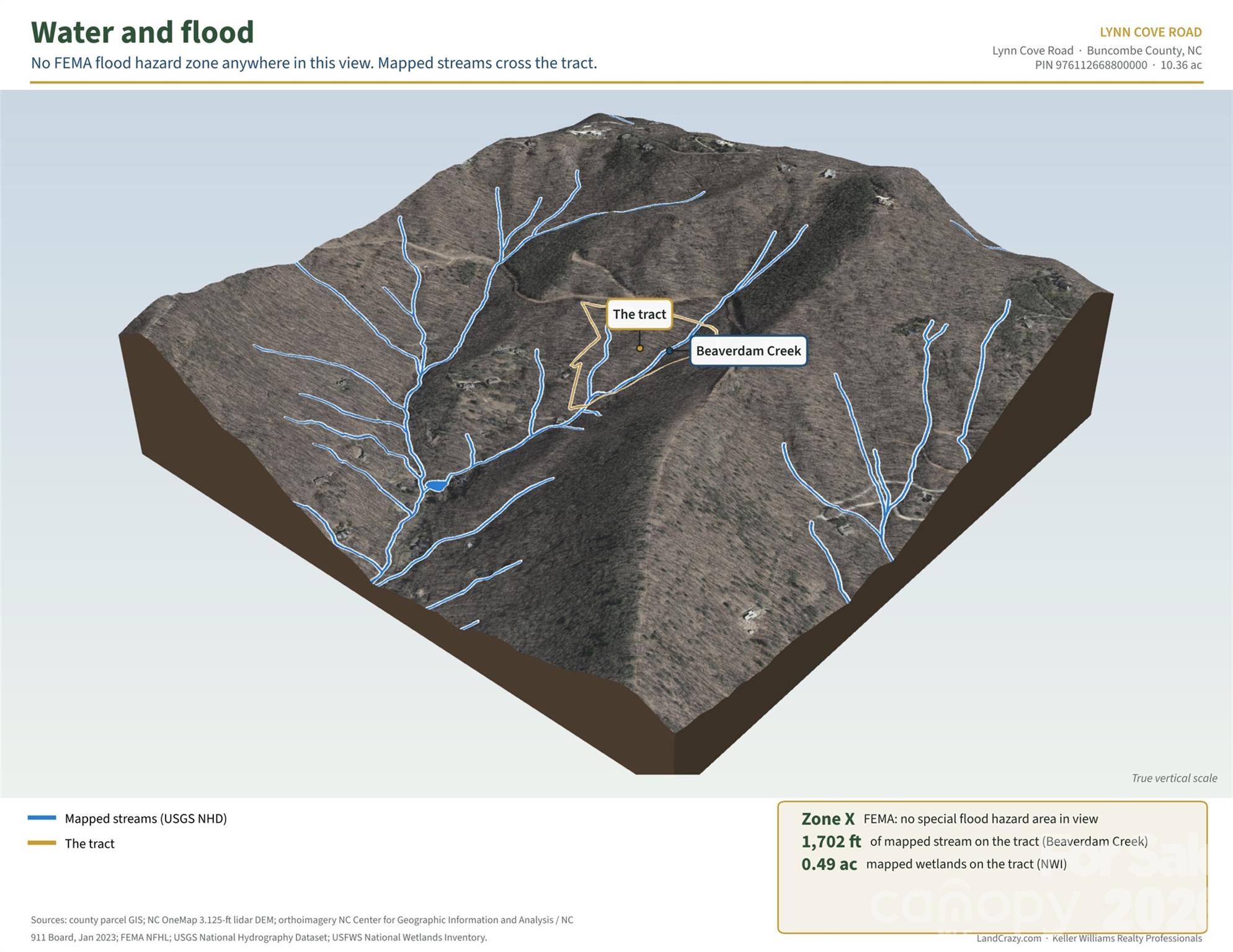 Stream mapping - 99999 Lynn Cove Road, Asheville