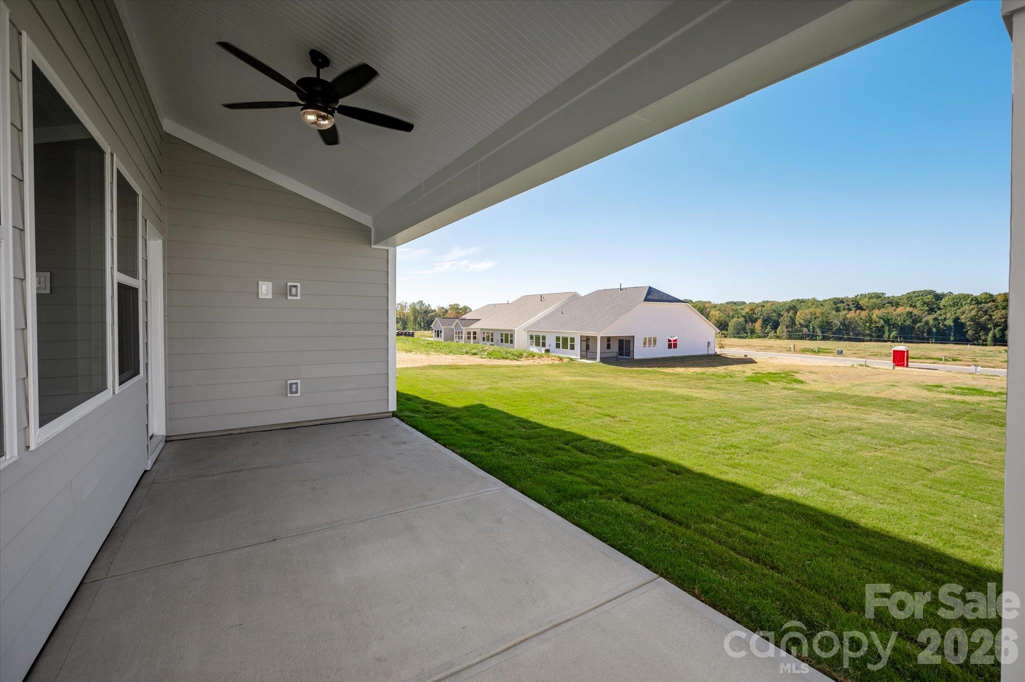 Rear Covered Patio - 119 Cartington Way, Mooresville