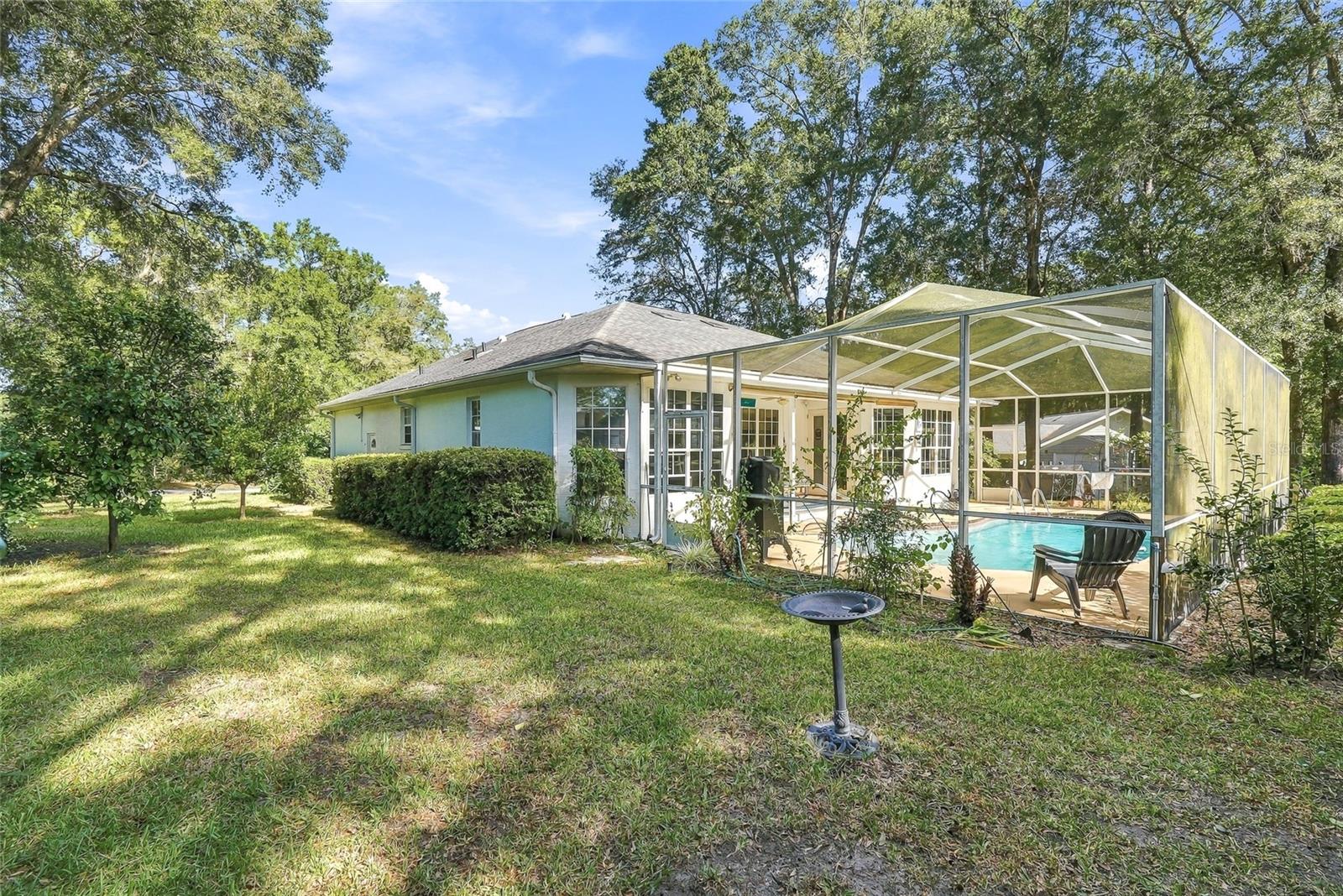 Back Exterior, with fruit trees - 19480 SW 94TH ST, DUNNELLON
