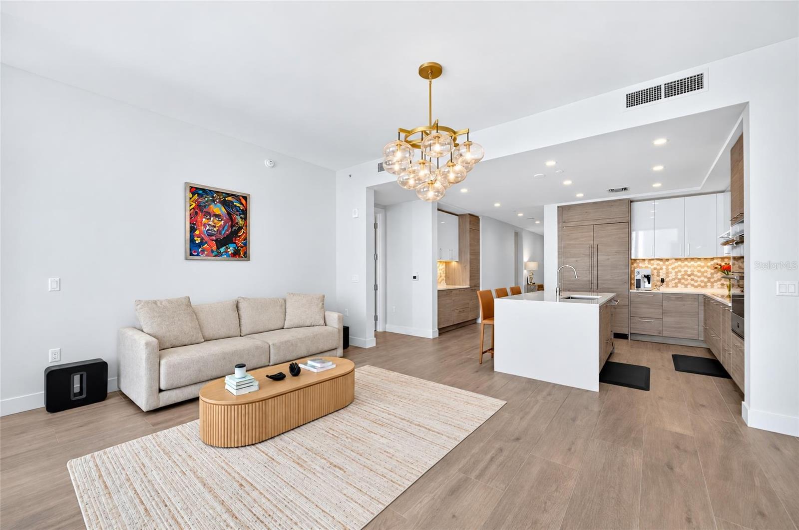 Living Room View From West Terrace - 301 1ST ST S #1004, ST PETERSBURG