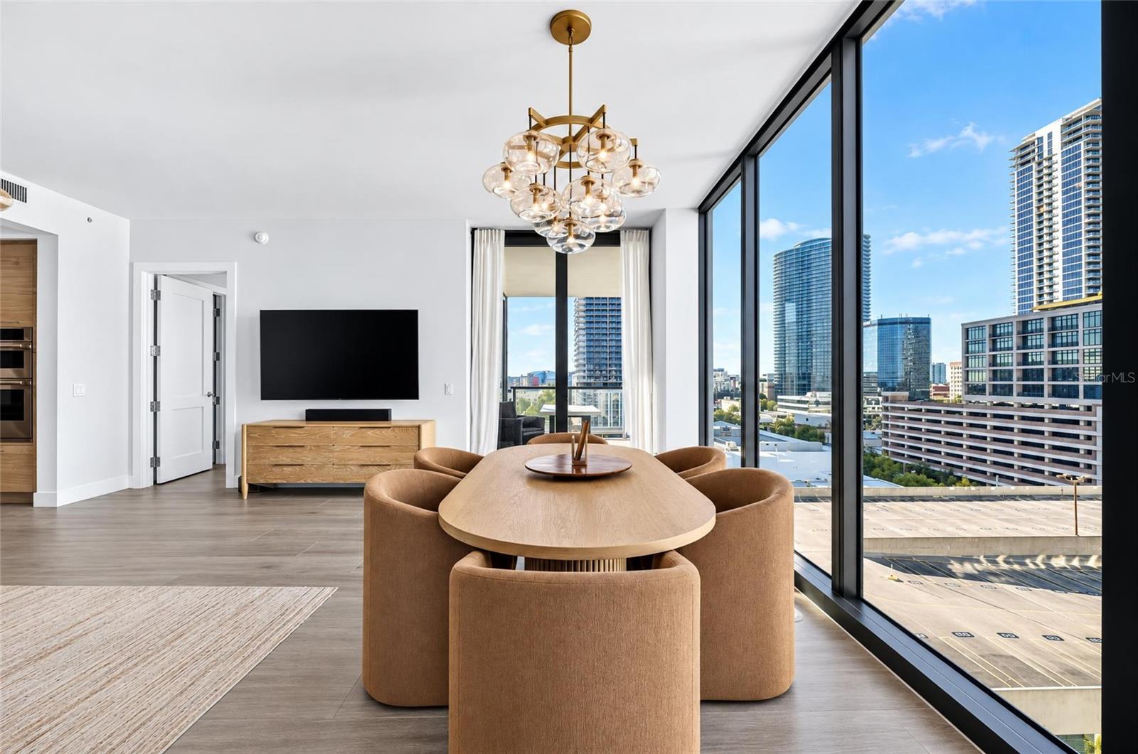 Dining Room View from East Terrace - 301 1ST ST S #1004, ST PETERSBURG