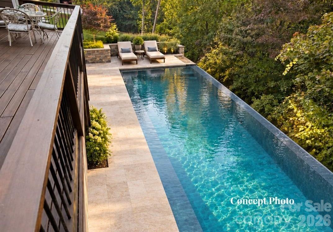 Concept photo of Infinity edge Pool in back yard. - 3167 James Plantation Drive, Denver