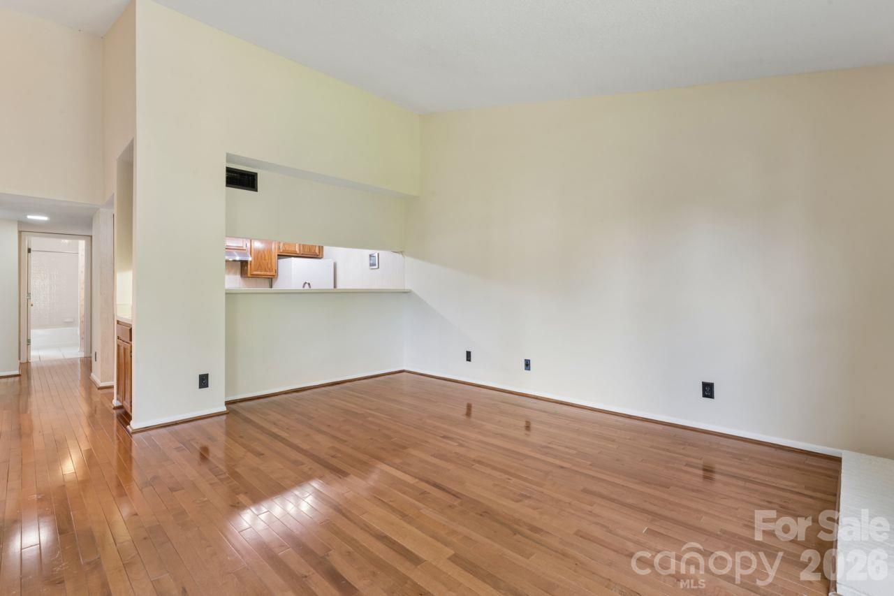 Living Room into Kitchen - 8015 Cedar Glen Drive, Charlotte