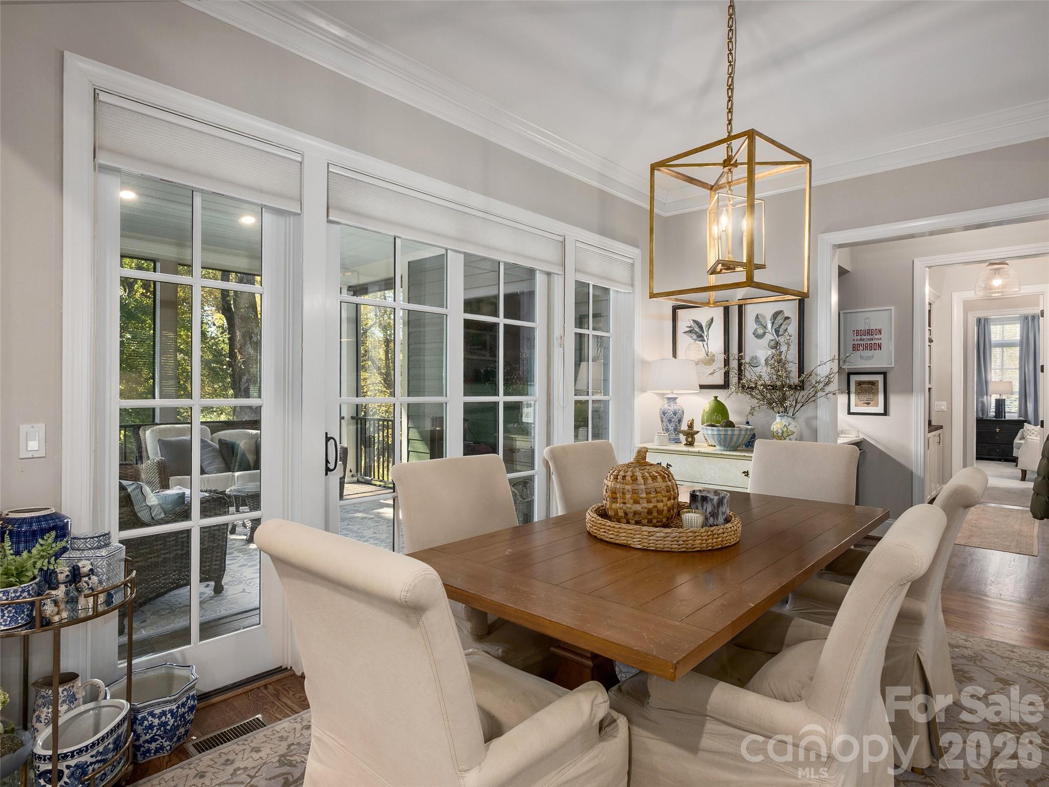 Dining Room off the Living Room - 133 Lakeway Drive, Mills River