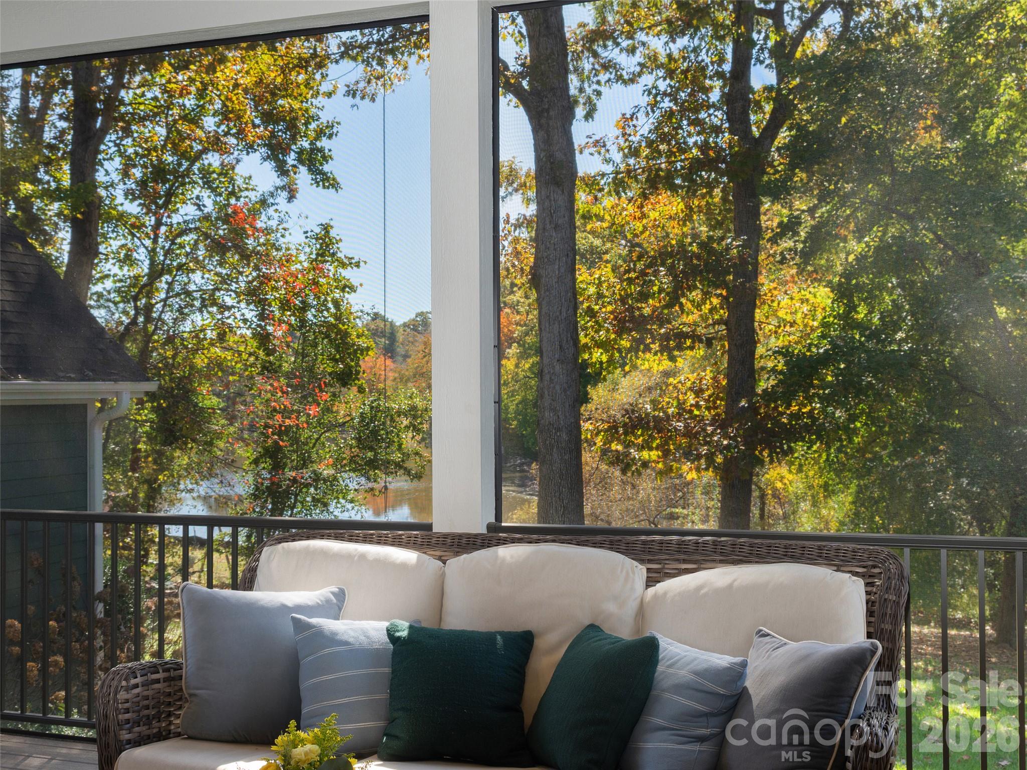 Screened in Back Porch with Lake View - 133 Lakeway Drive, Mills River