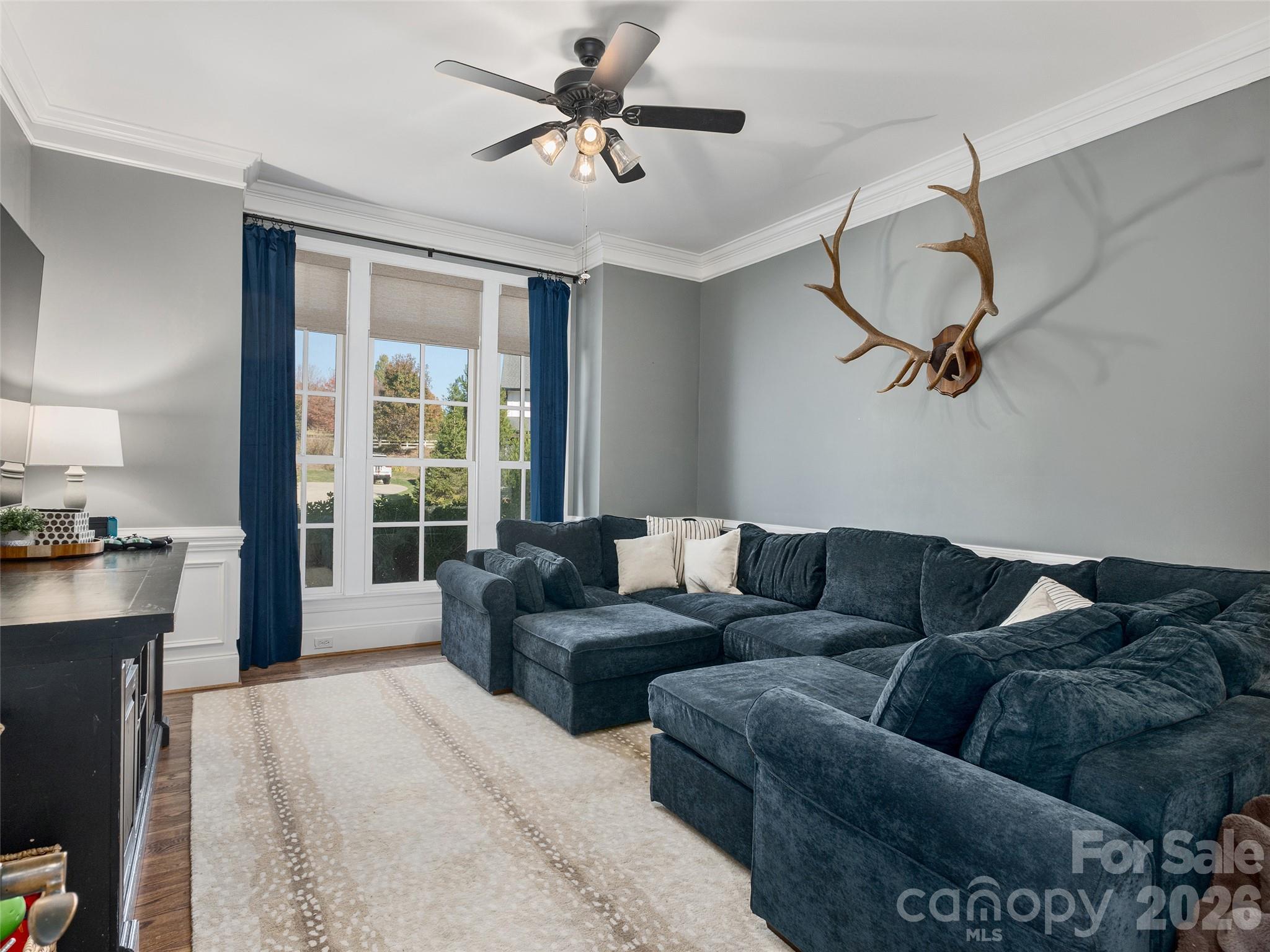 Den with French Doors off the Kitchen - 133 Lakeway Drive, Mills River