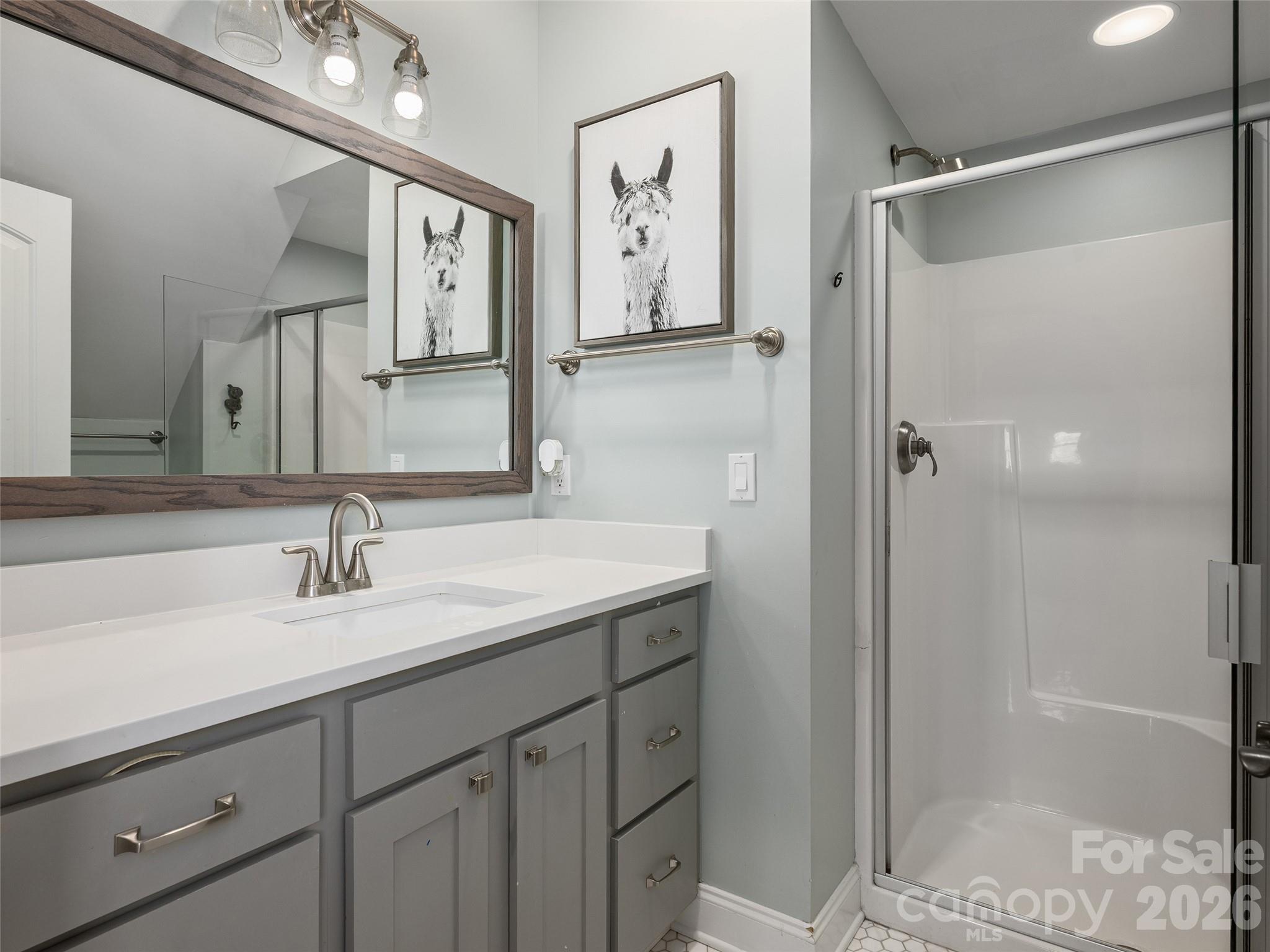 Full Bath off Upstairs Bedroom 3 - 133 Lakeway Drive, Mills River