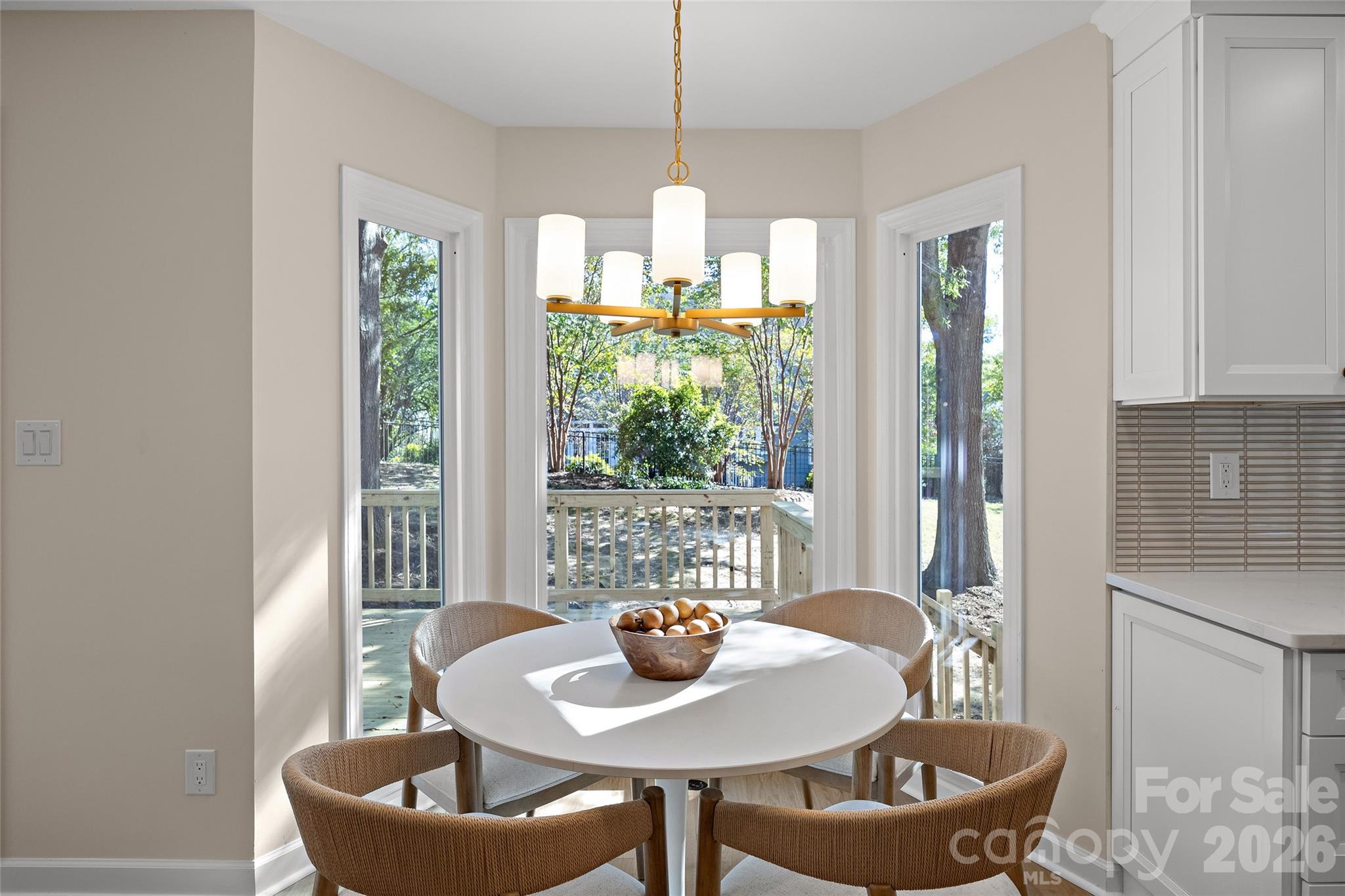 Light-Filled Breakfast Area - 6311 Hawkwood Lane, Charlotte