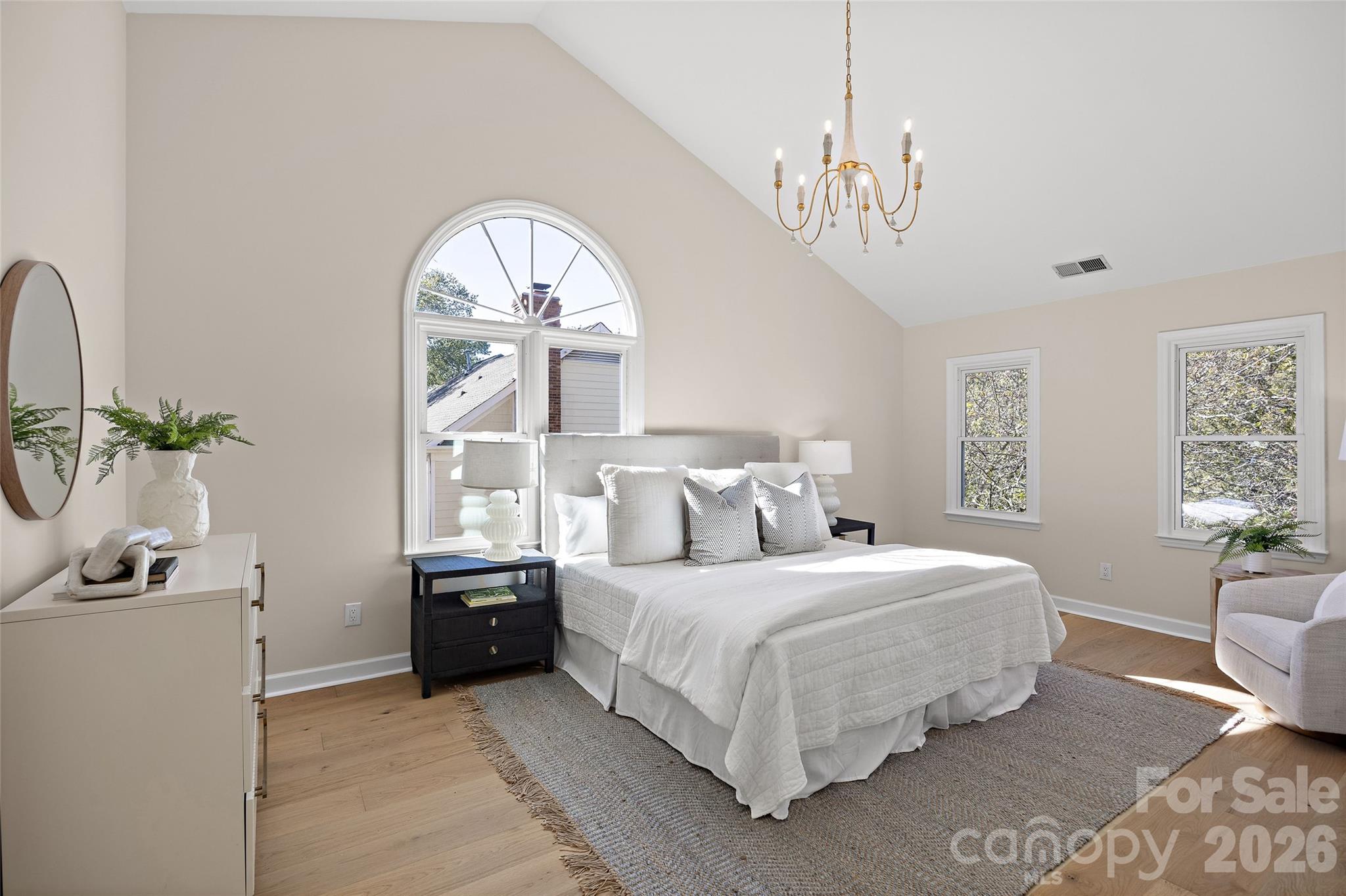 Primary Suite with Vaulted Ceiling - 6311 Hawkwood Lane, Charlotte