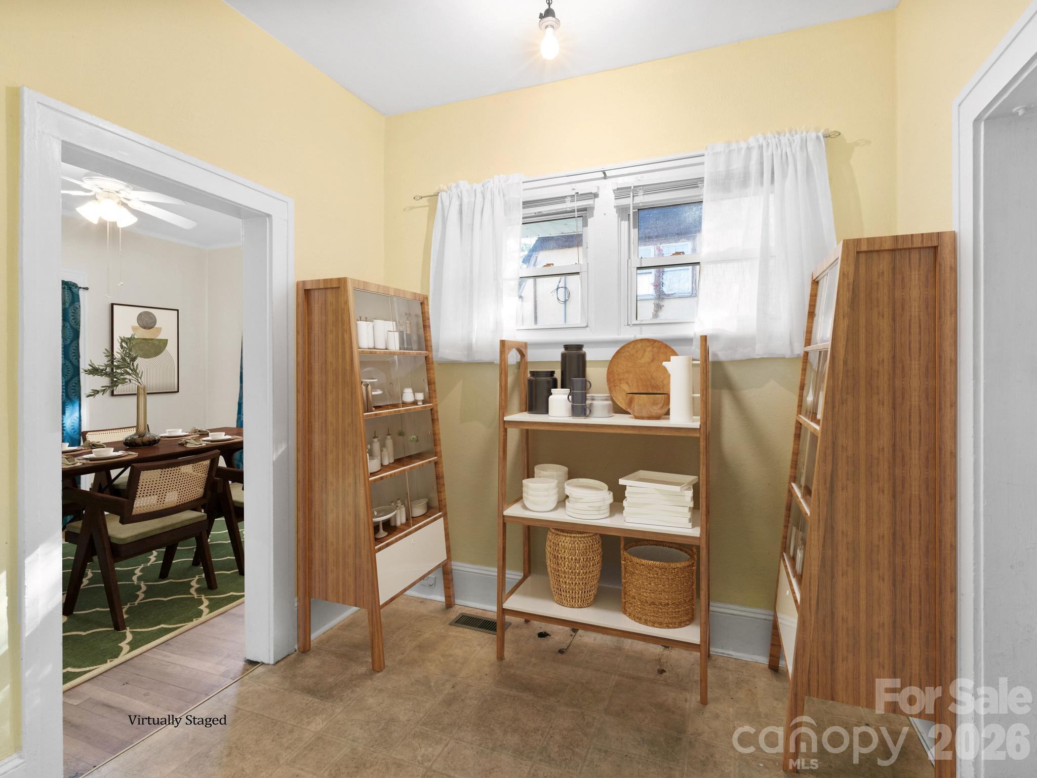 Butler's Pantry virtually staged - 27 Warwick Road, Asheville