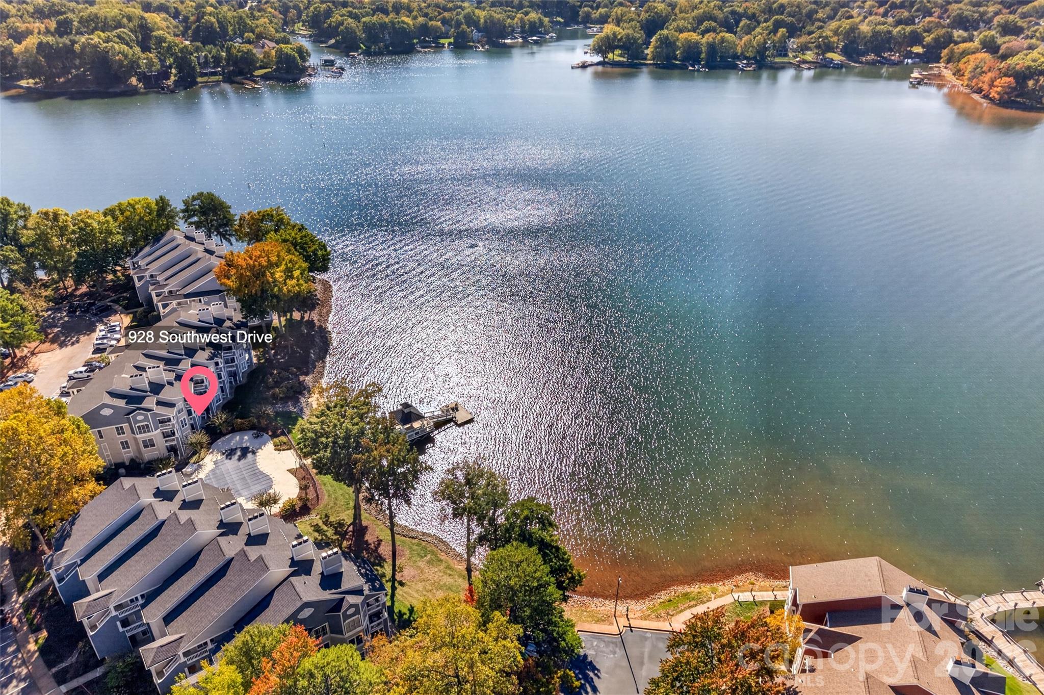 South Point in Davidson Landing ariel view. - 928 Southwest Drive, Davidson