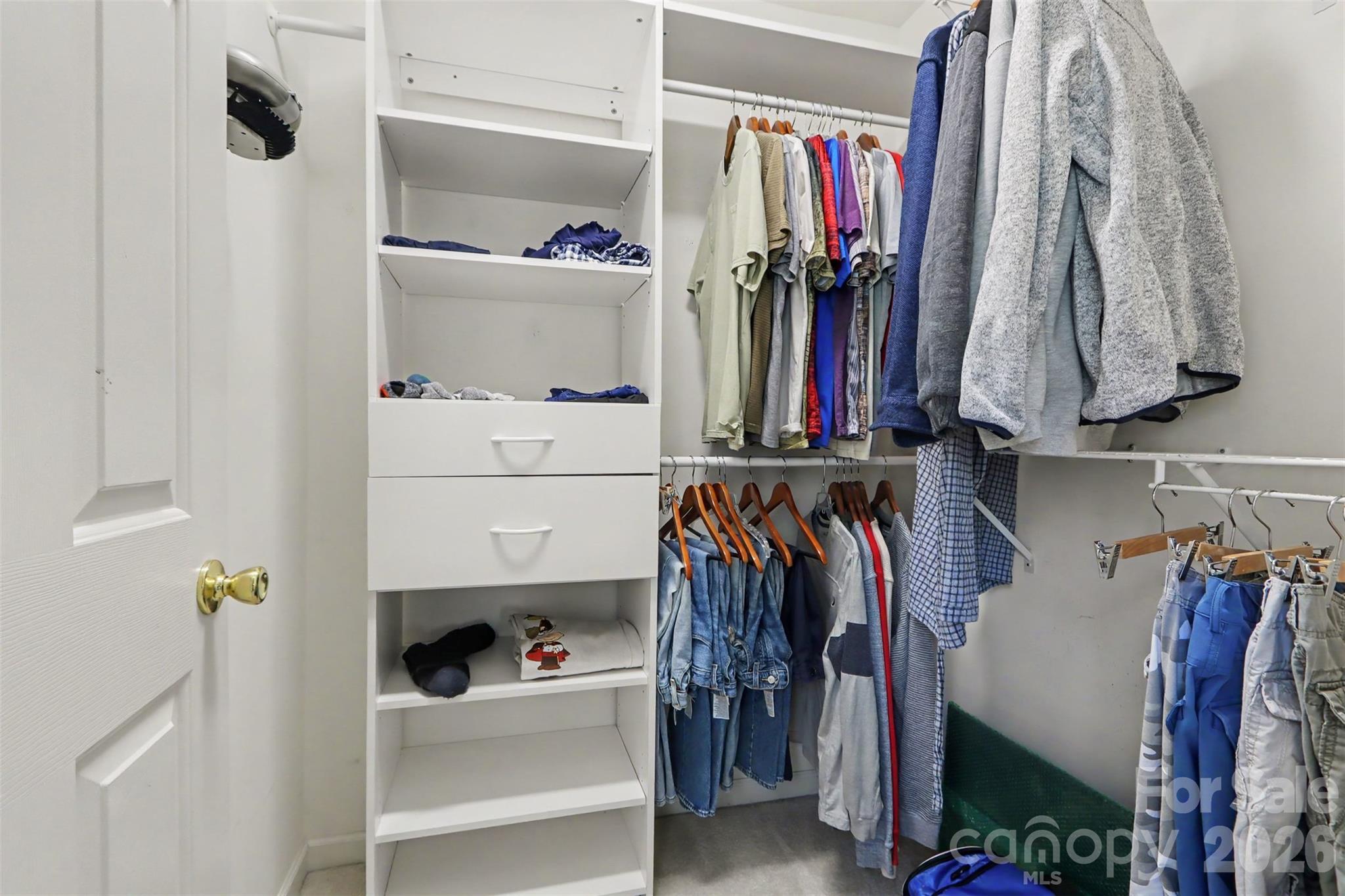 Primary Walk in closet - 6308 Creek Breeze Road, Charlotte