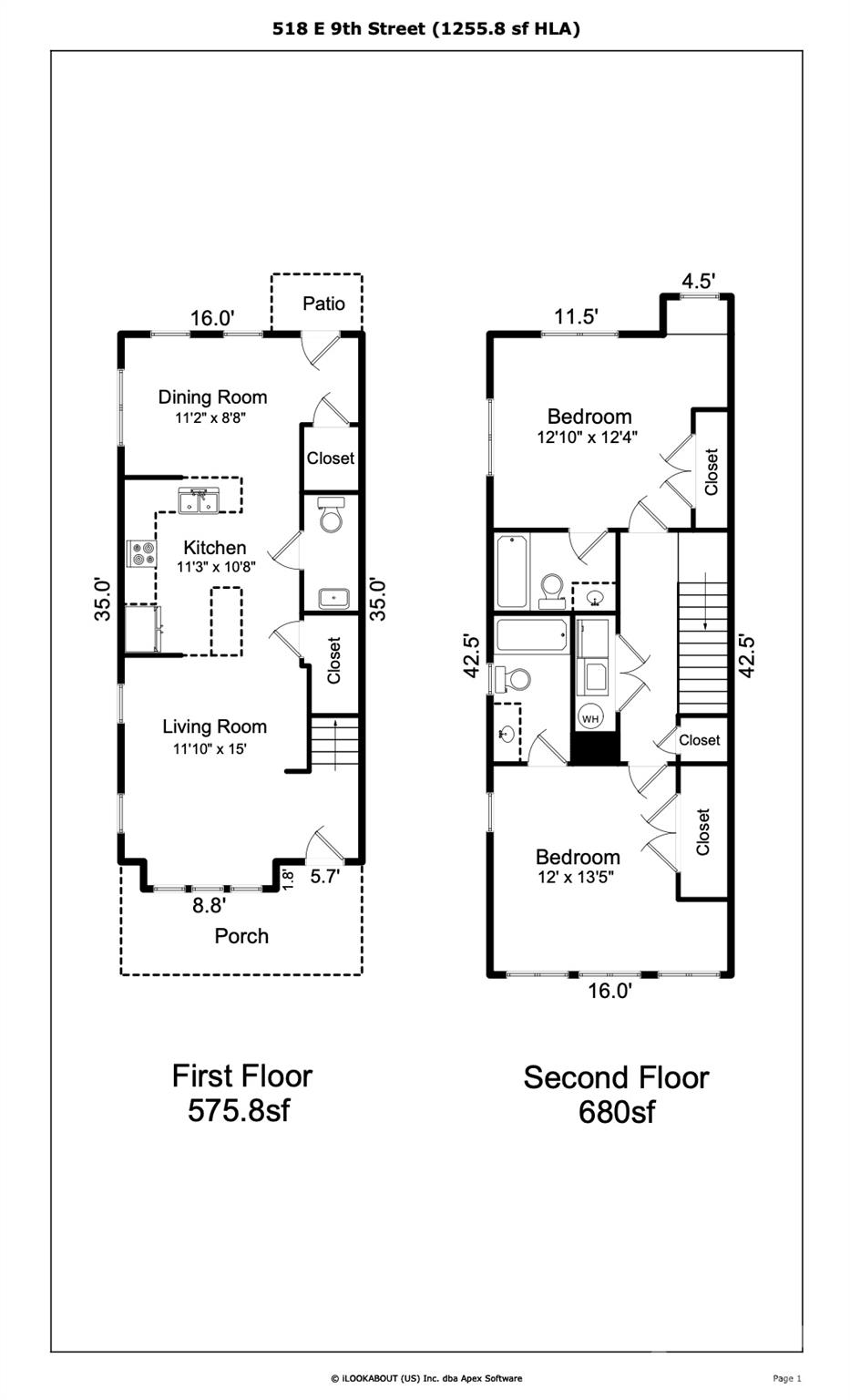 Floorplan - 518 E 9th Street, Charlotte