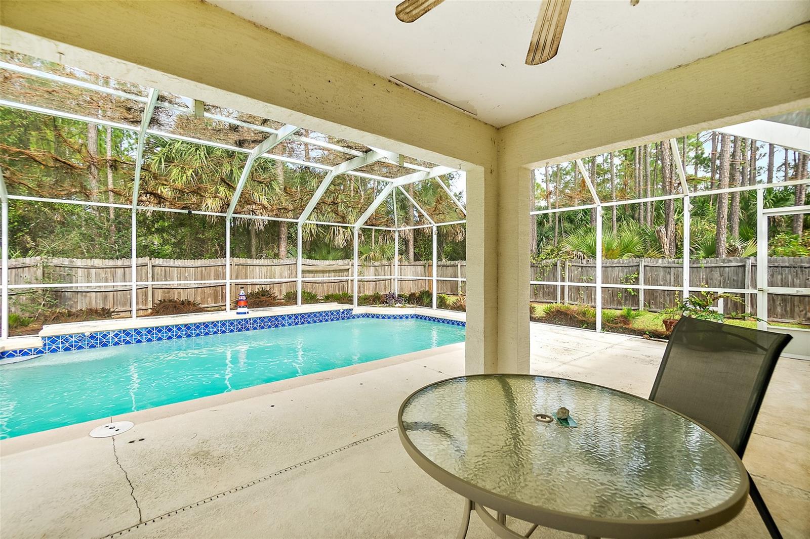 Lanai and Pool - 16 SLUMBER MEADOW TRL, PALM COAST