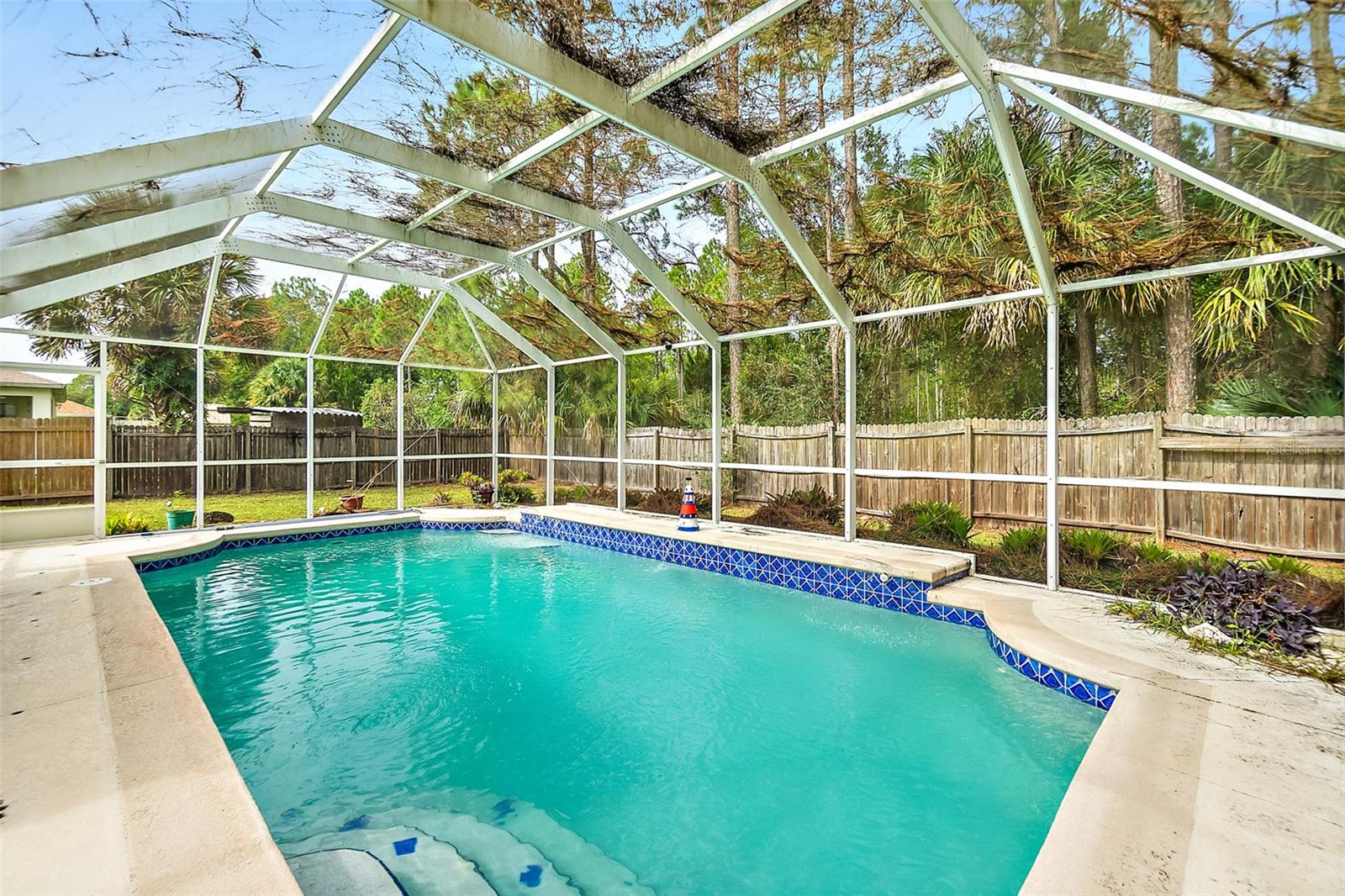 Lanai and Pool - 16 SLUMBER MEADOW TRL, PALM COAST