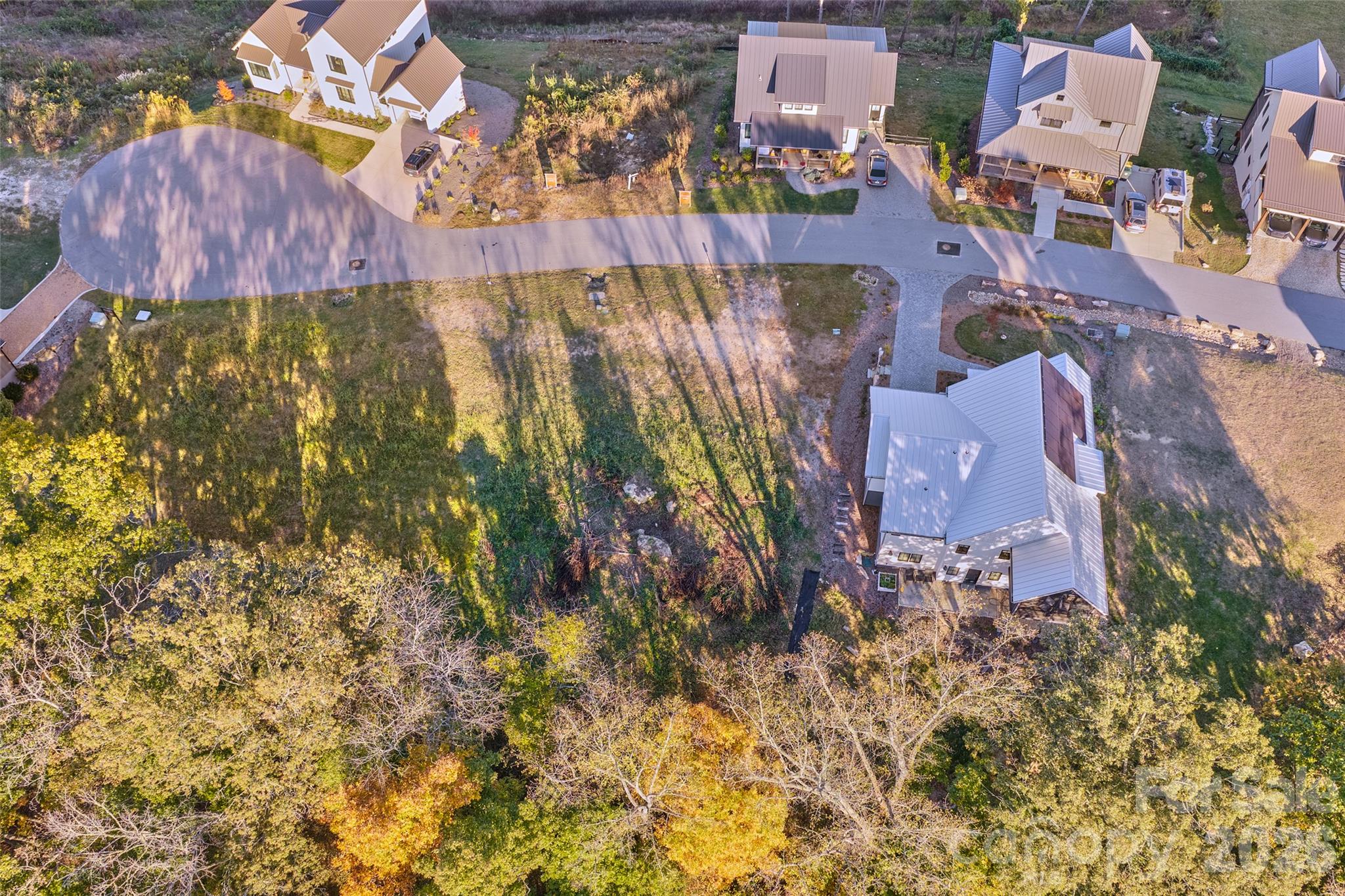 Aerial of the lot - 234 Westridge Farm Road, Asheville