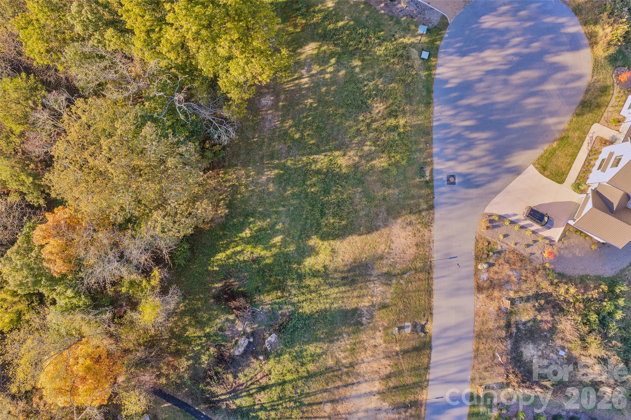Aerial of the lot - 238 Westridge Farm Road, Asheville