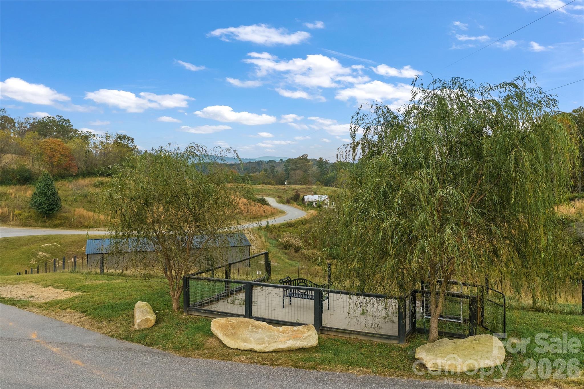 One of the pretty spots to sit and enjoy the scenery in Olivette - 238 Westridge Farm Road, Asheville