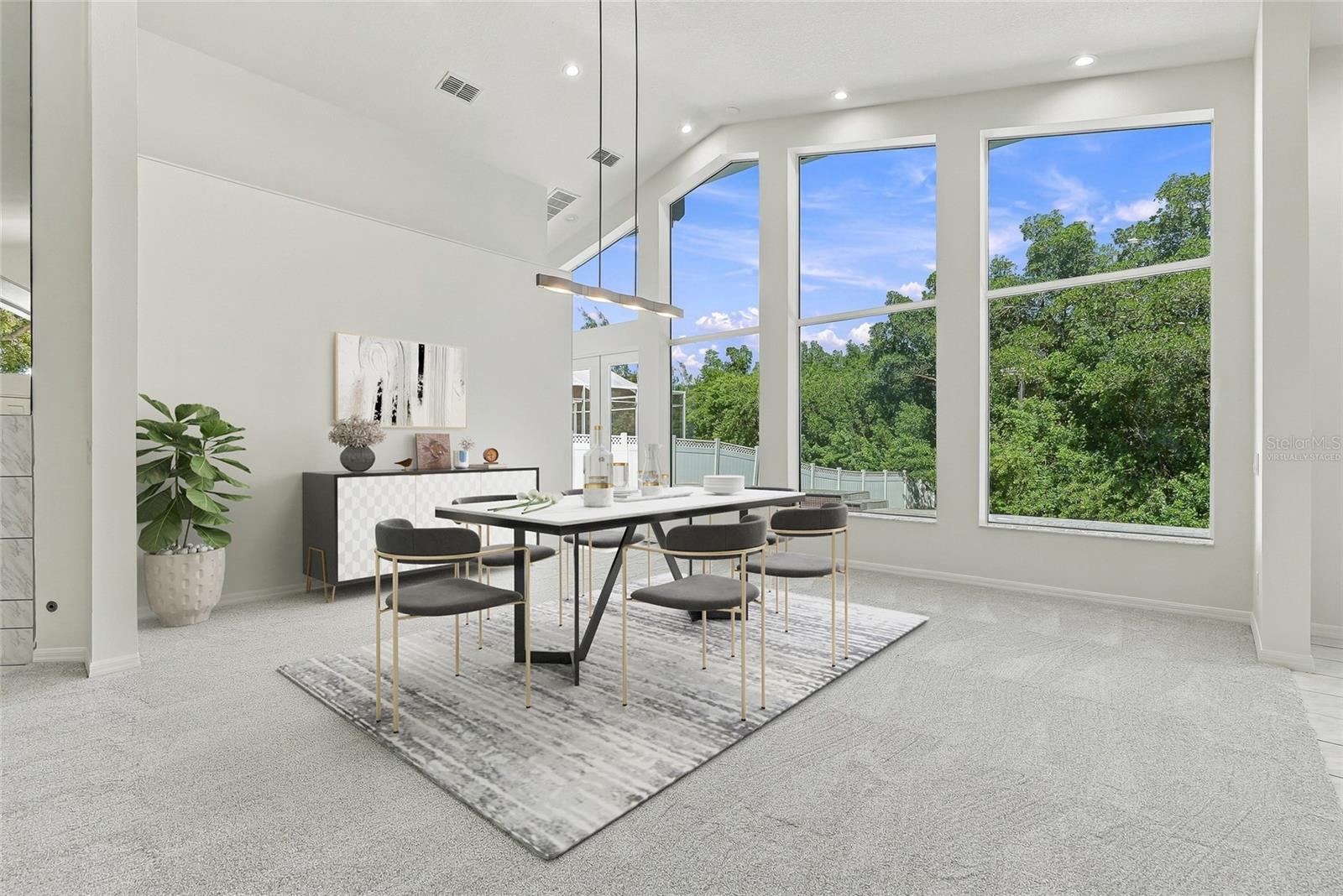 This bonus space is perfect for dining, game room or an entertainment bar. Virtually staged. - 1101 DARLINGTON OAK DR NE, ST PETERSBURG
